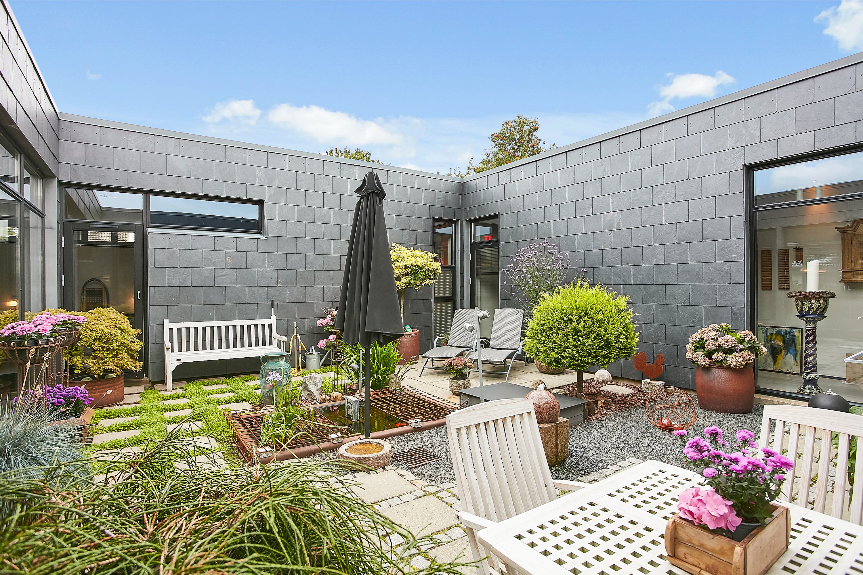 Fremhævet atriumgård billede i fuldskærmstilstand. Billede af Erantisvej 90, 8700 Horsens