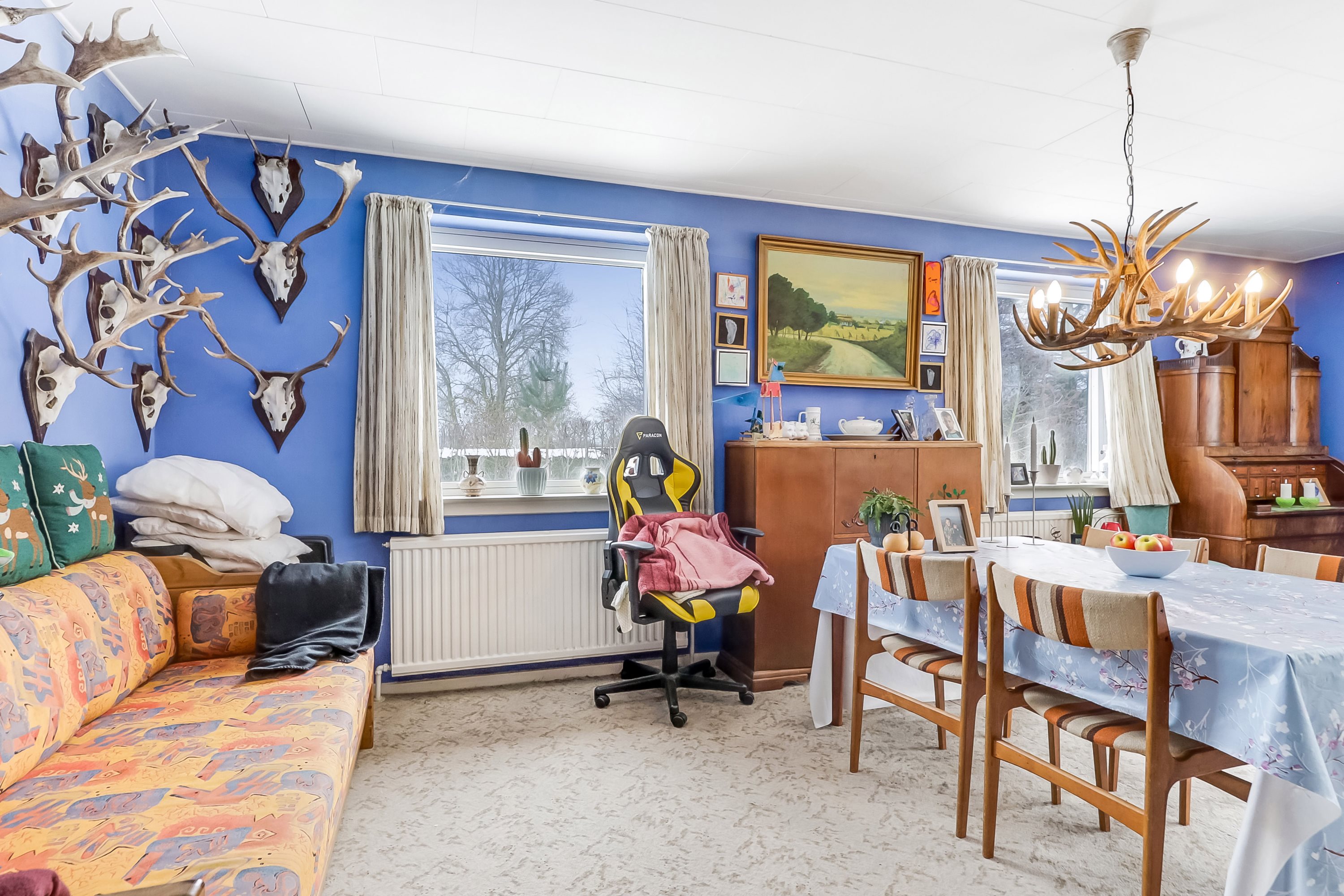 Fremhævet stue billede i fuldskærmstilstand. Billede af Nordenbro 22, Nordenbro, 5932 Humble