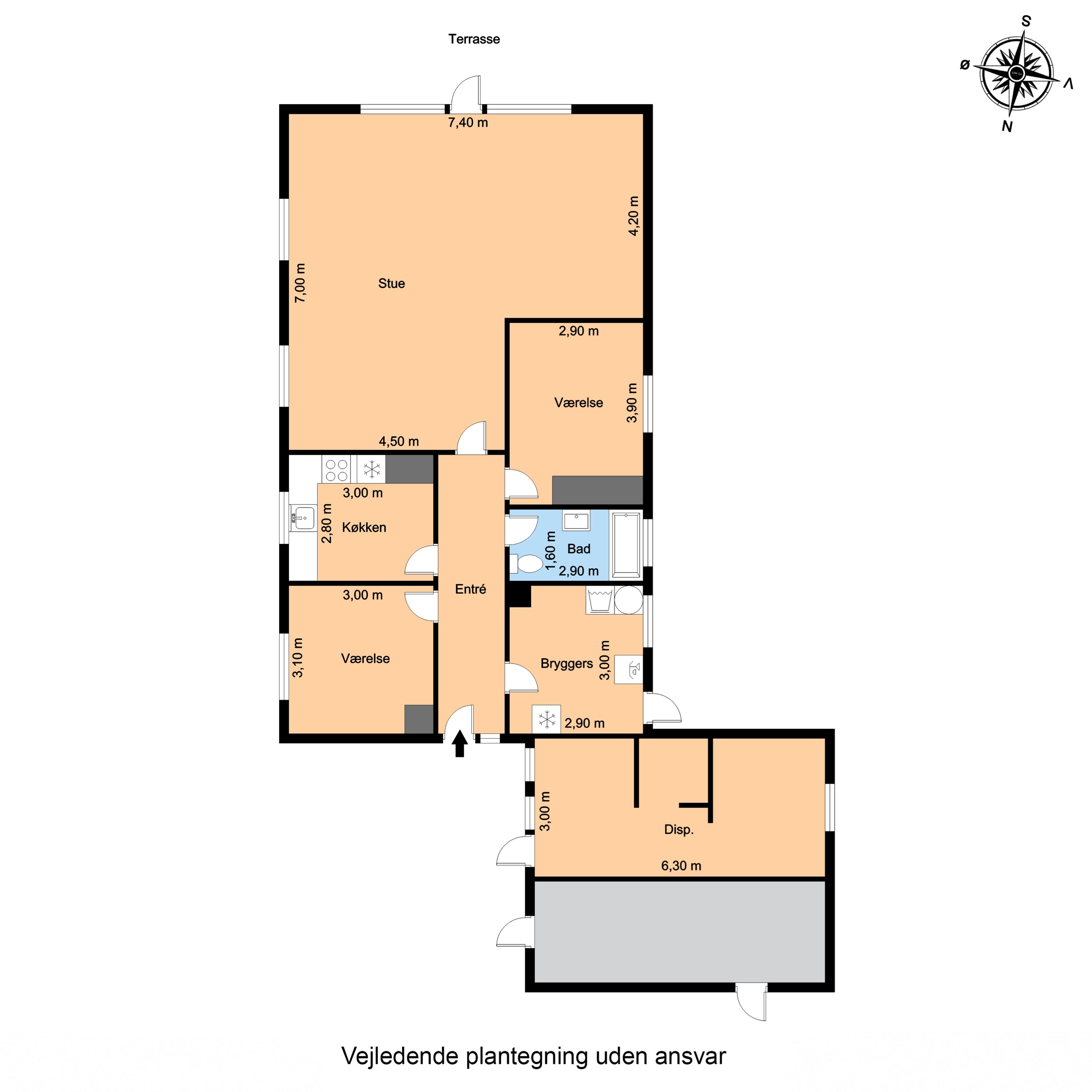 Plantegninger billede af Nordenbro 22, Nordenbro, 5932 Humble