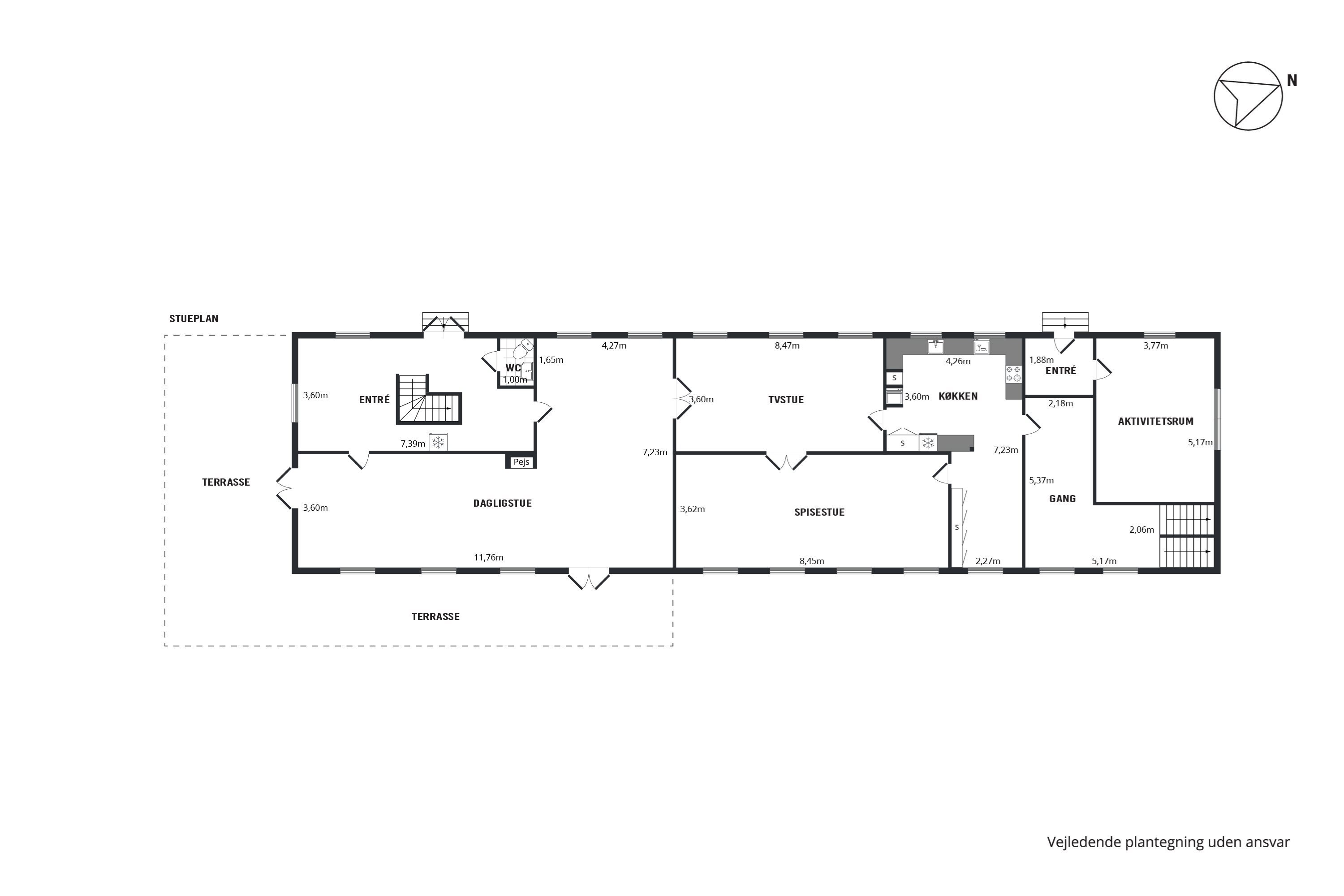 Plantegninger billede af Dybvadgårdsvej 8A, 9352 Dybvad