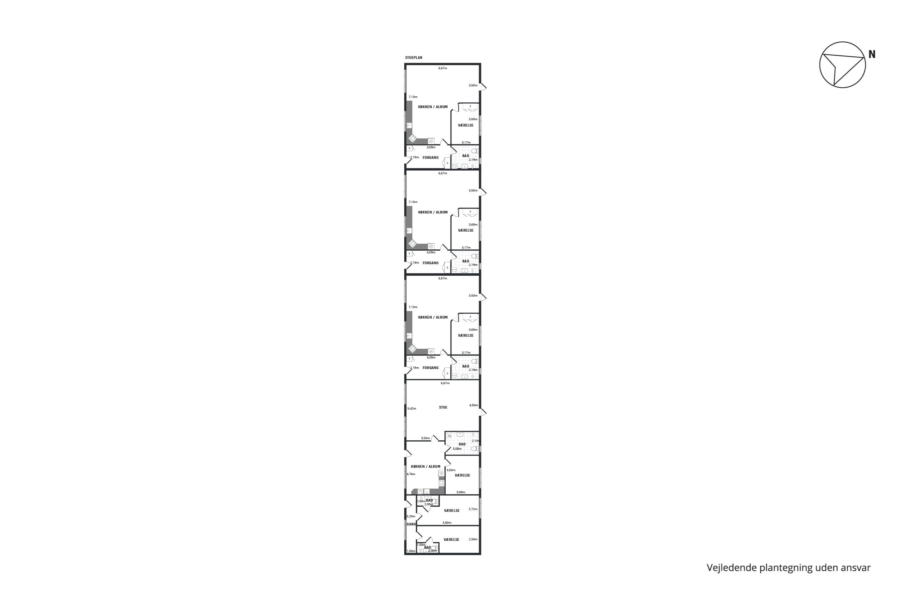 Plantegninger billede af Dybvadgårdsvej 8A, 9352 Dybvad