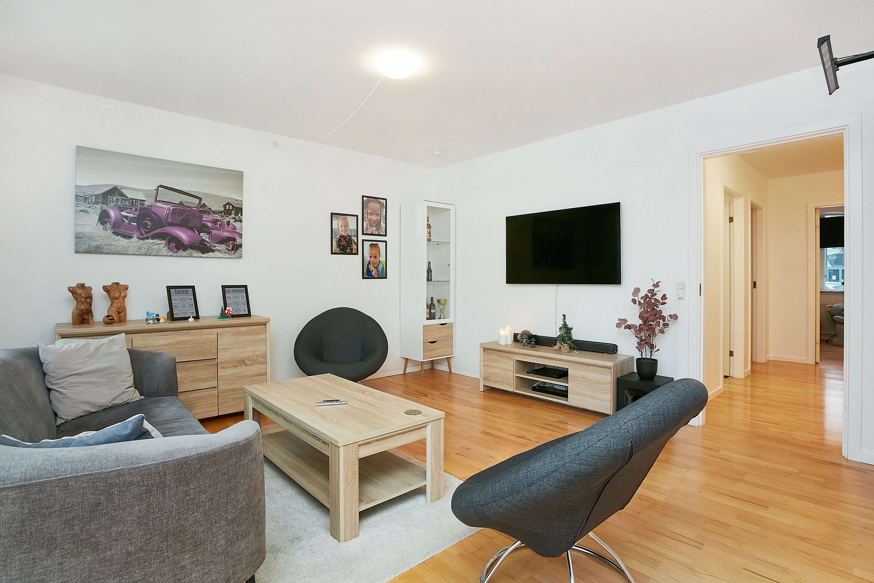 Fremhævet stue billede i fuldskærmstilstand. Billede af Teatergården 2, st.. th., 8700 Horsens