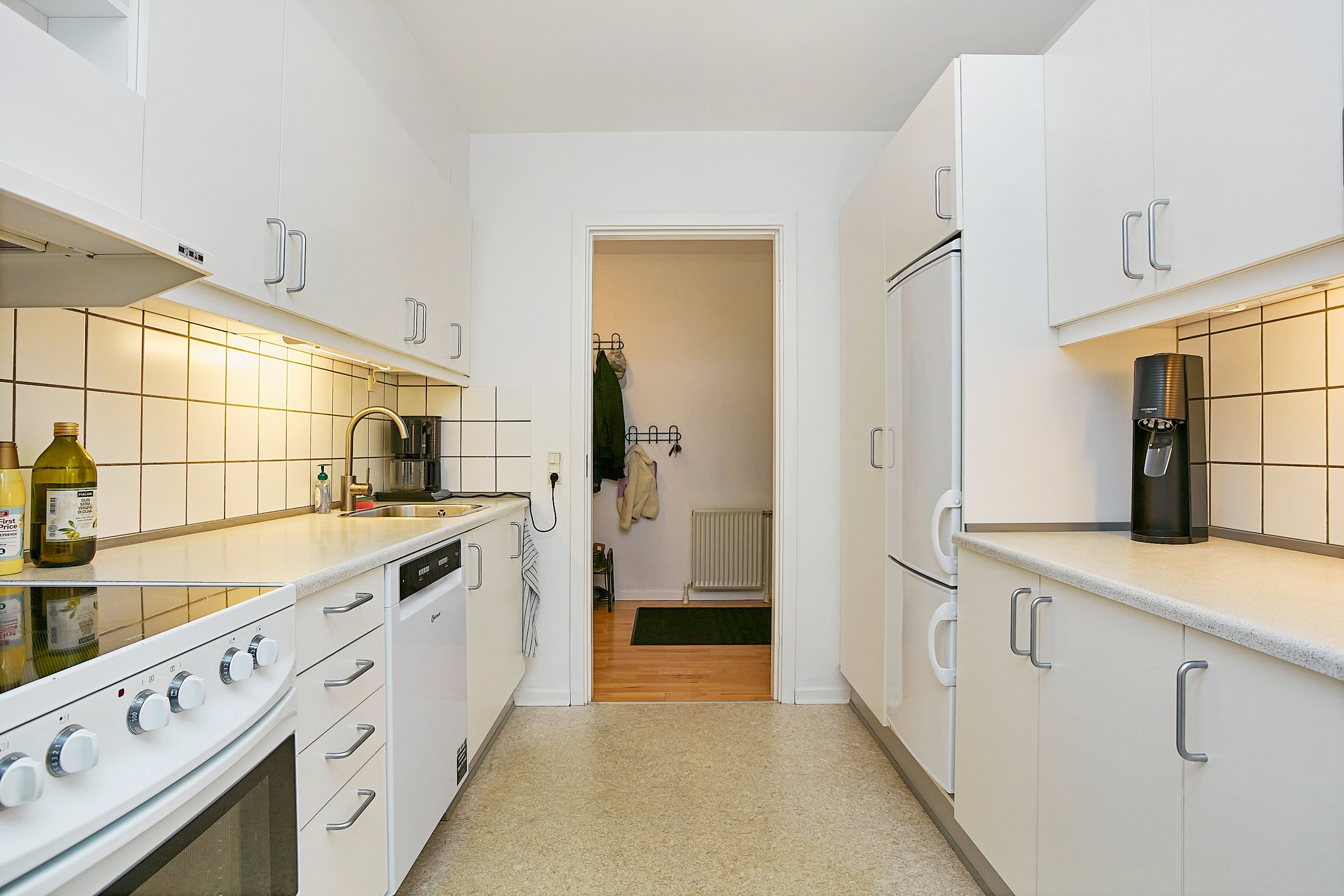 Fremhævet køkken billede i fuldskærmstilstand. Billede af Teatergården 2, st.. th., 8700 Horsens