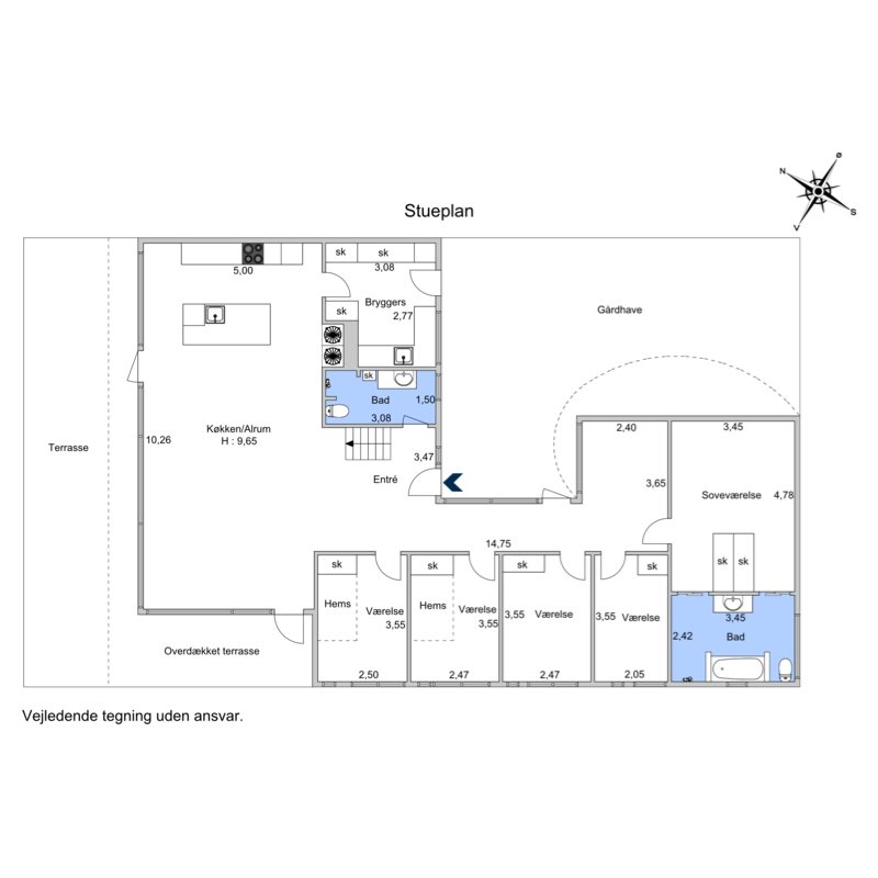 Plantegninger billede af Erlevvej 92, 6100 Haderslev