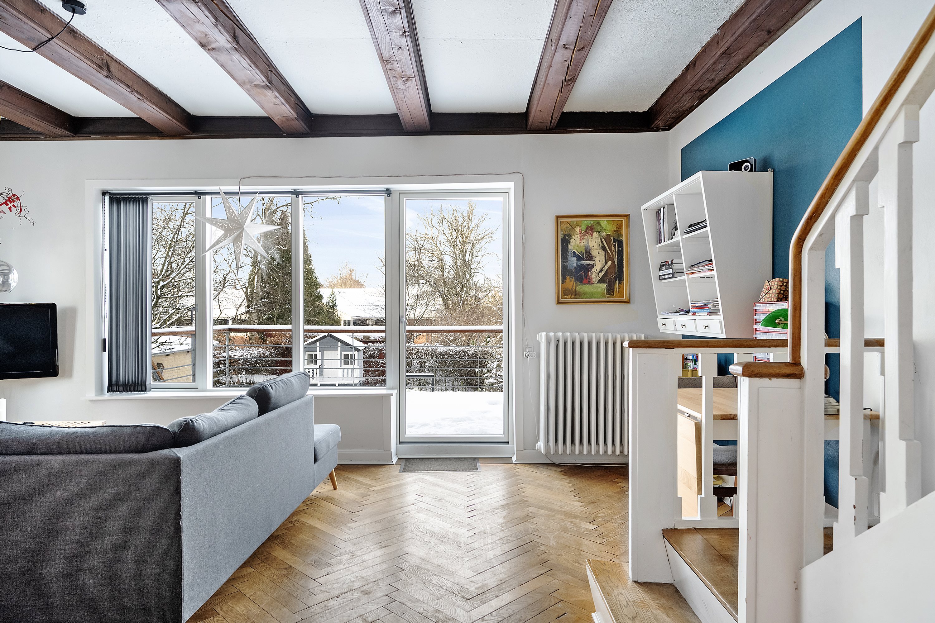 Fremhævet stue billede i fuldskærmstilstand. Billede af Horsøvej 15, 9500 Hobro