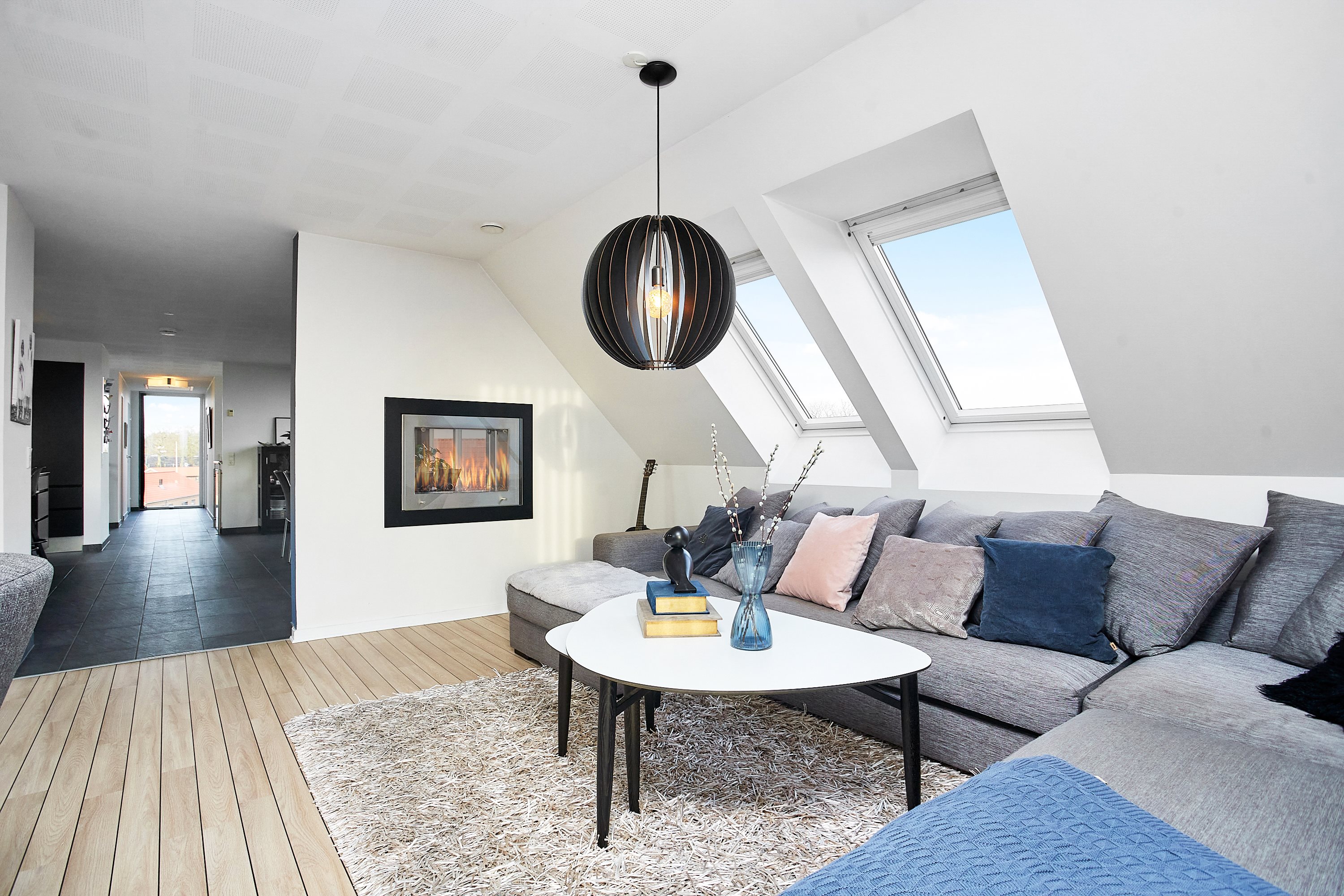 Fremhævet stue billede i fuldskærmstilstand. Billede af Fiskeparken 30, Snaptun, 7130 Juelsminde