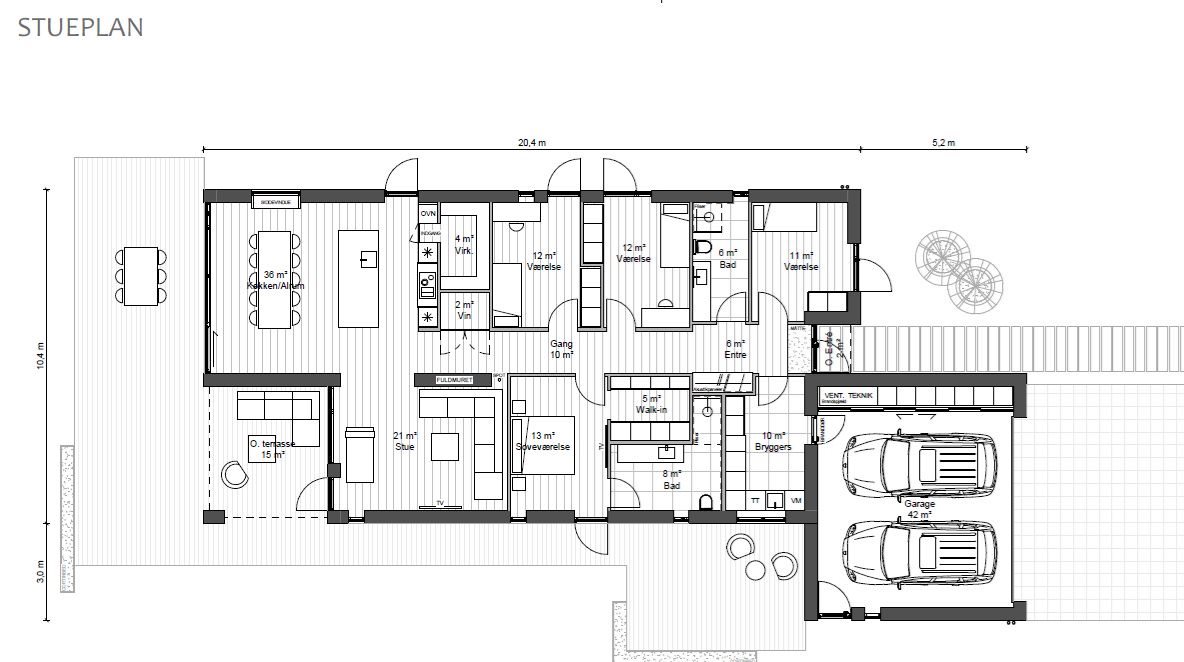 Plantegninger billede af Møgelparken 162C, 8800 Viborg