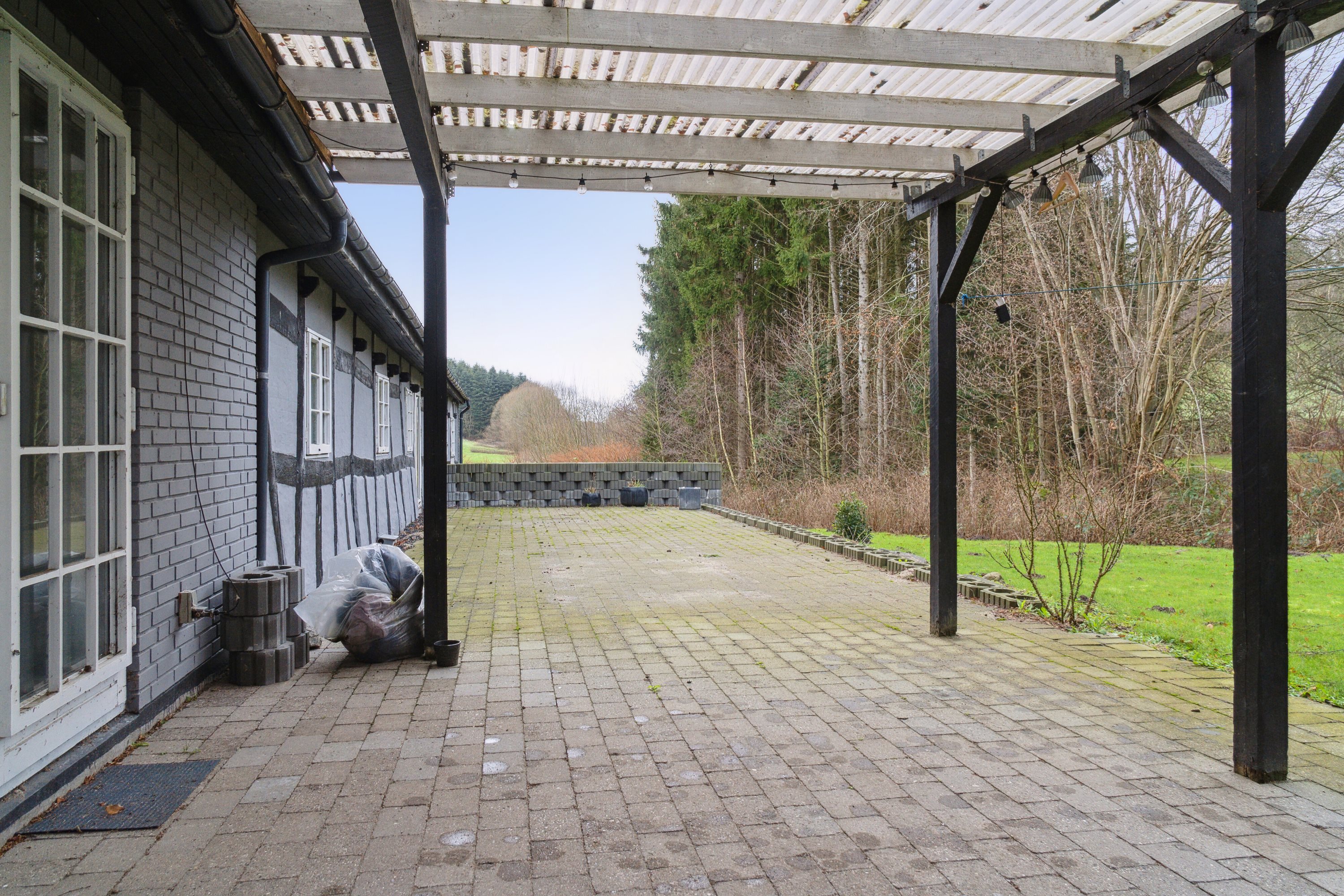 Fremhævet overdækket terrasse billede i fuldskærmstilstand. Billede af Tommerupvej 149, L Hesbjerg, 5491 Blommenslyst