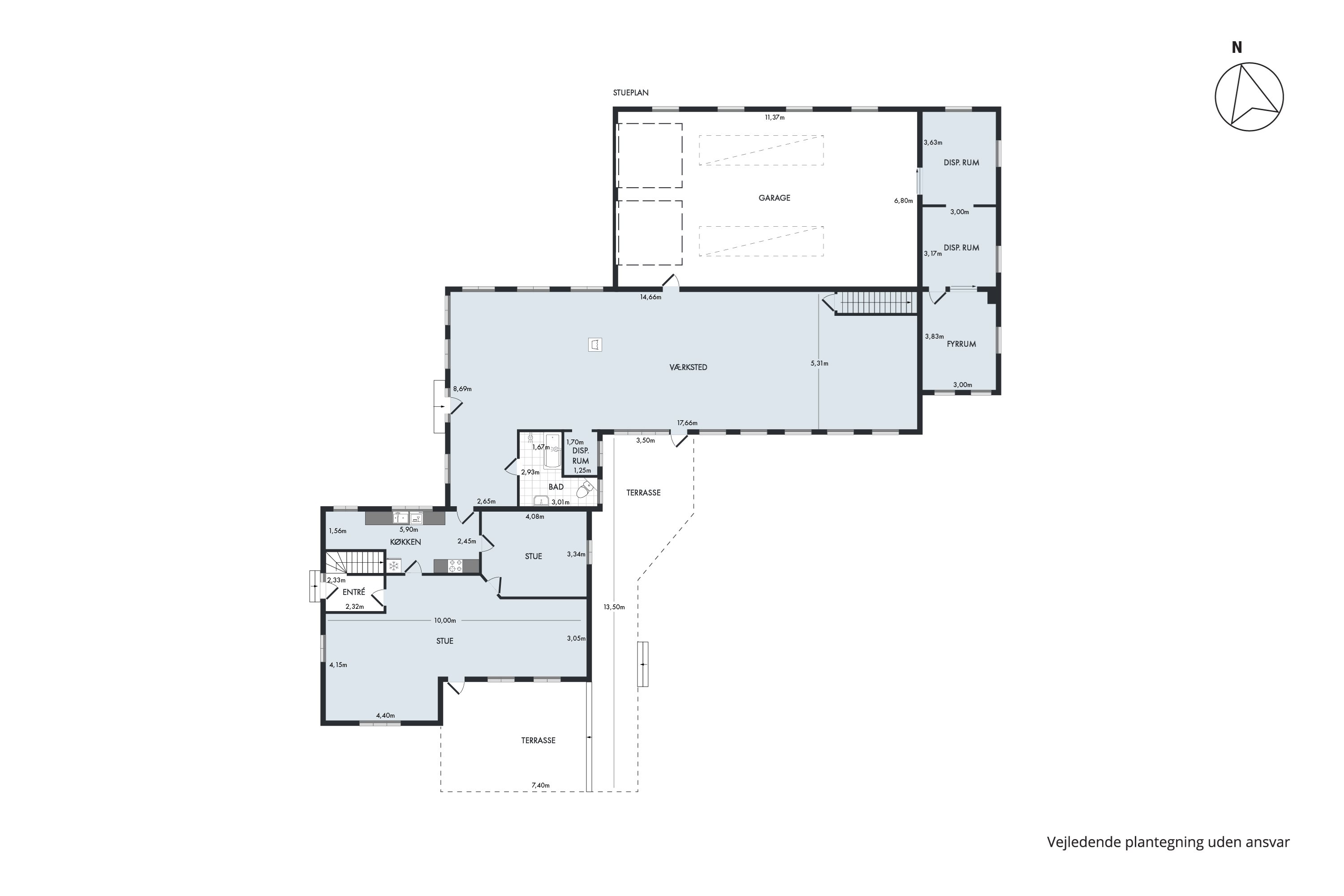 Plantegninger billede af Søndervej 9, Øster Jølby, 7950 Erslev