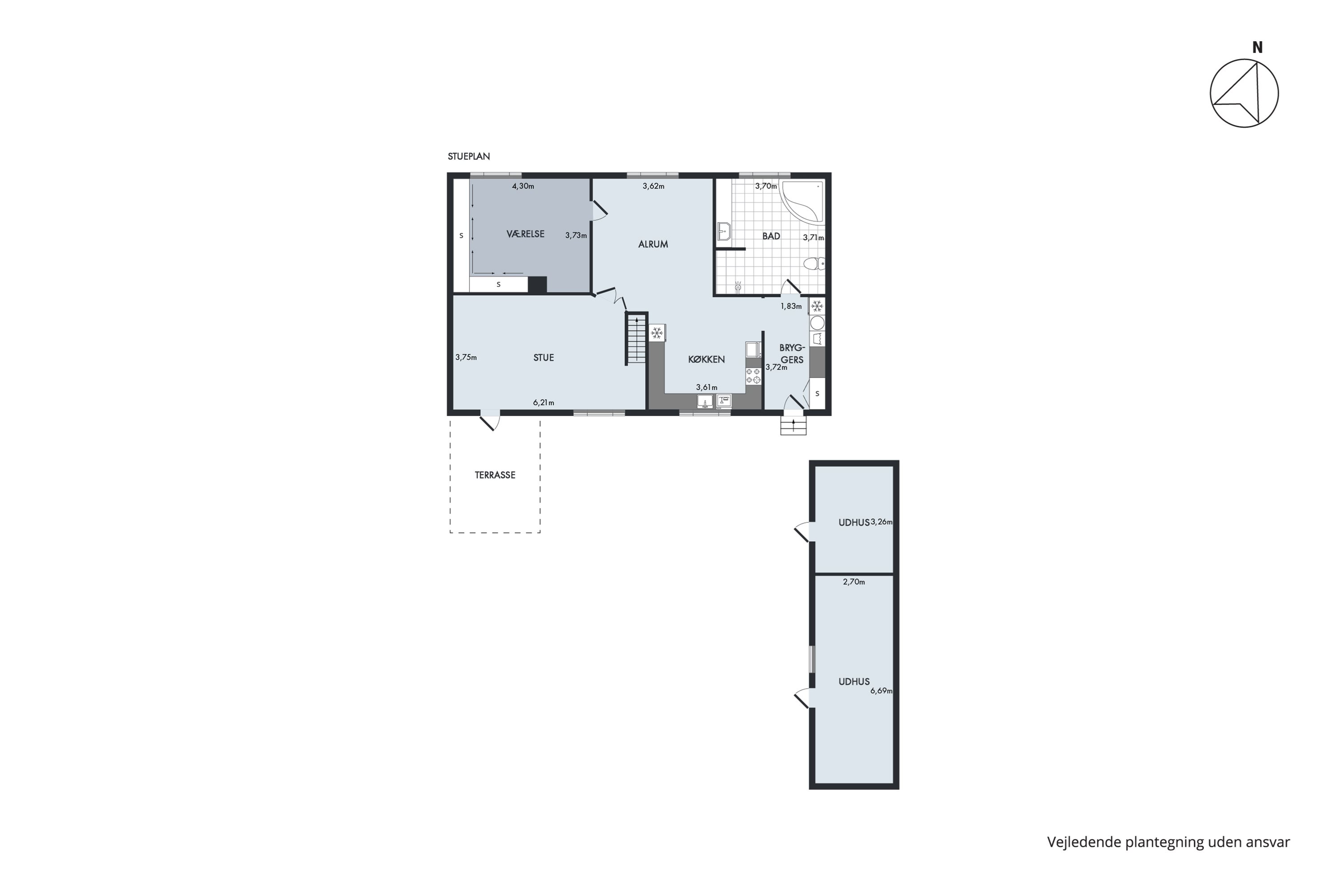 Plantegninger billede af Ballevej 8, Tirstrup, 8400 Ebeltoft