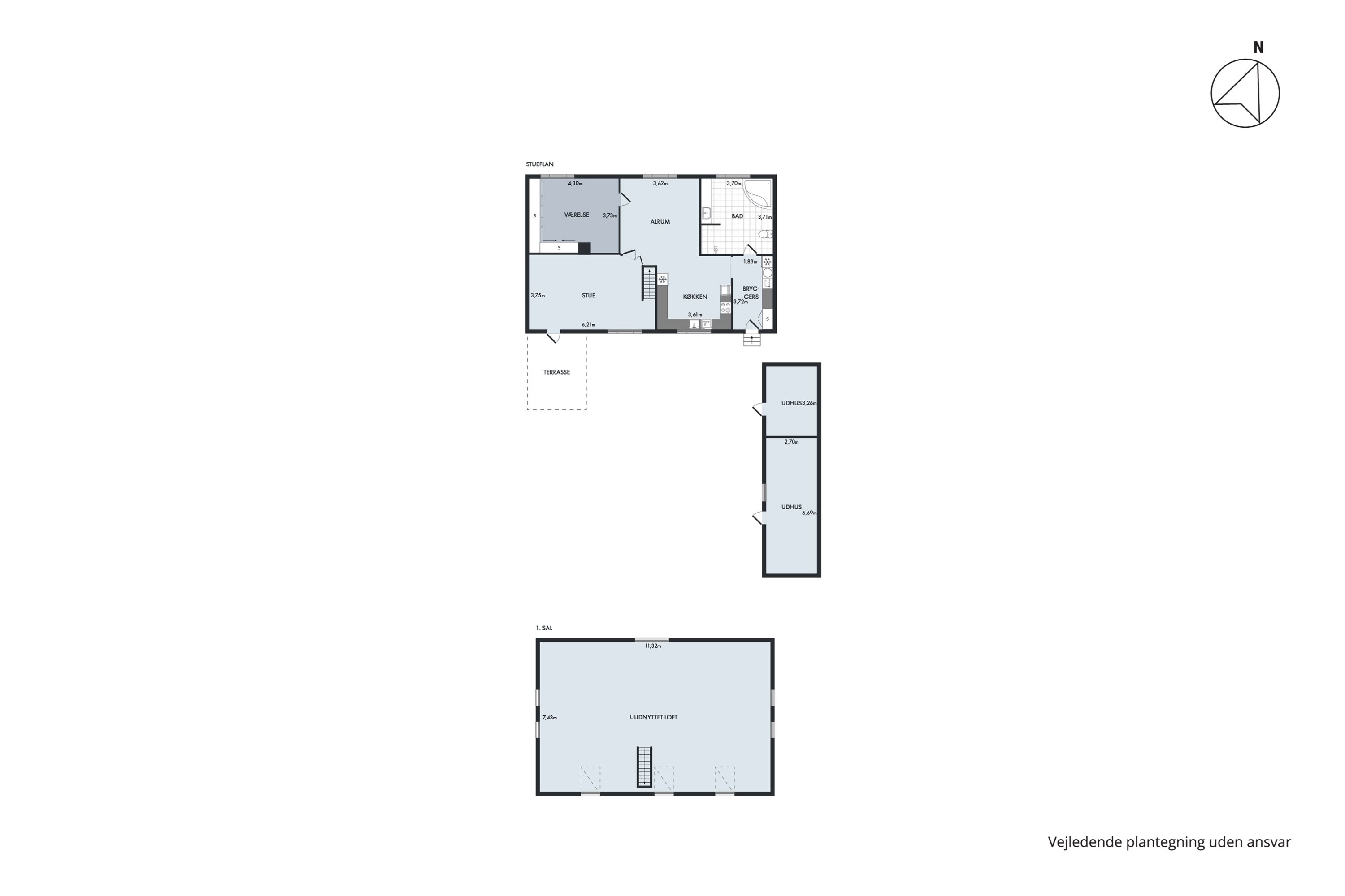 Plantegninger billede af Ballevej 8, Tirstrup, 8400 Ebeltoft