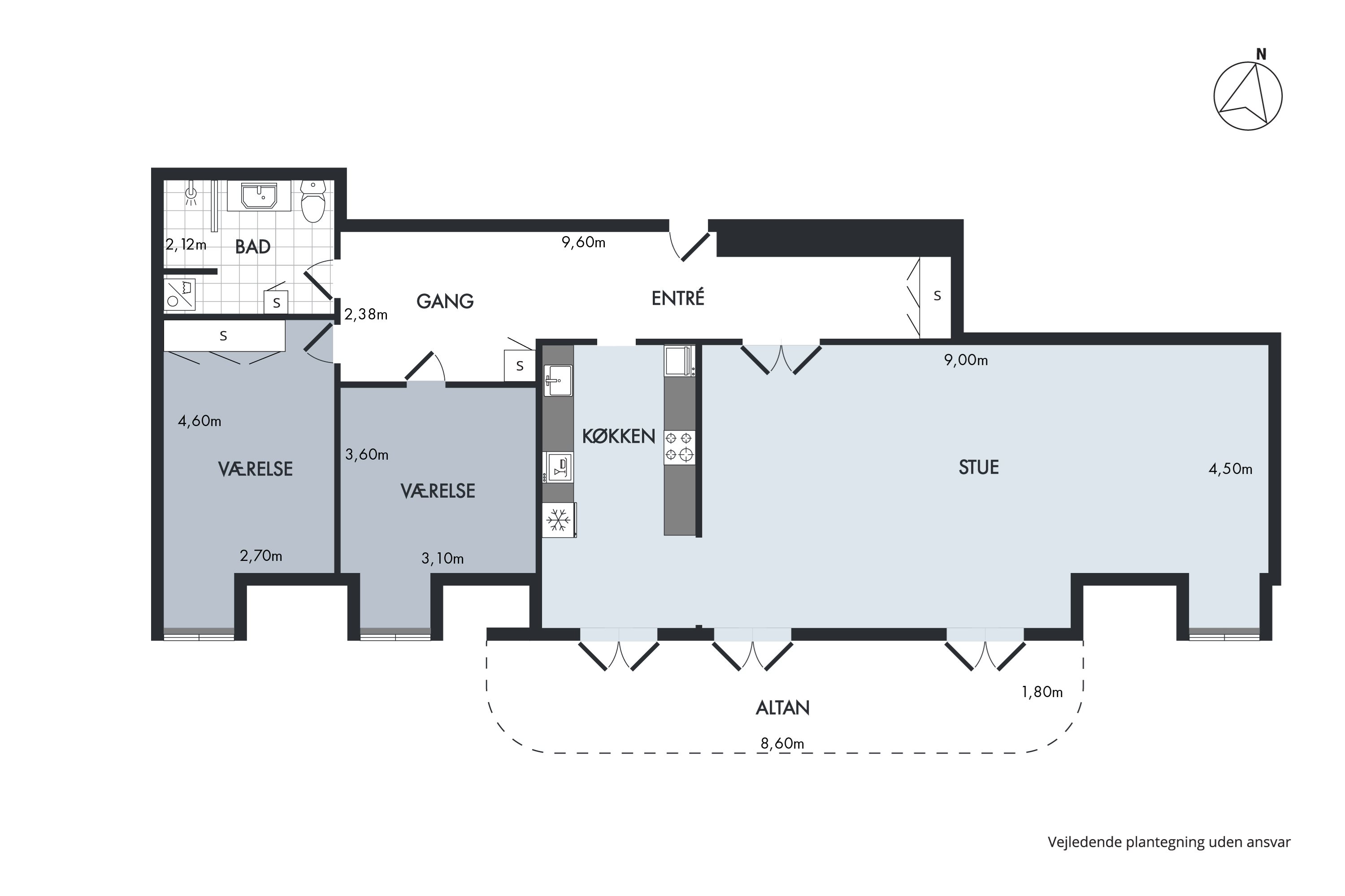 Plantegninger billede af Mørdrupvej 69, 1. mf., Mørdrup, 3060 Espergærde
