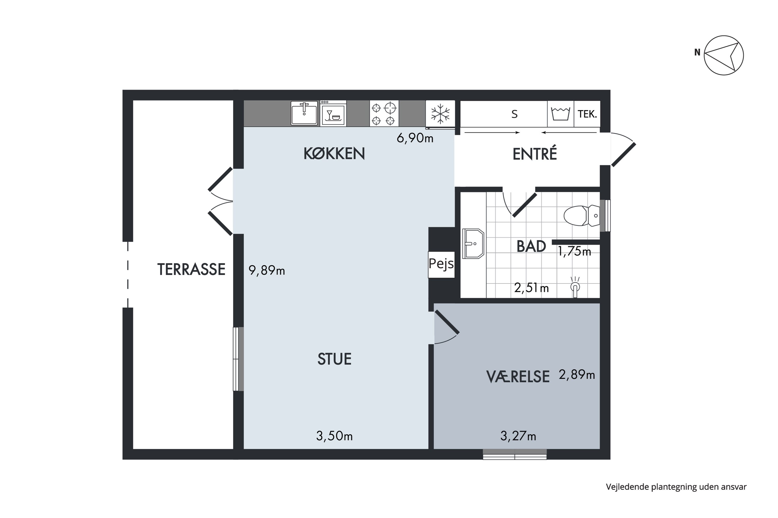 Plantegninger billede af Højensvej 32A, Gl. Skagen, 9990 Skagen