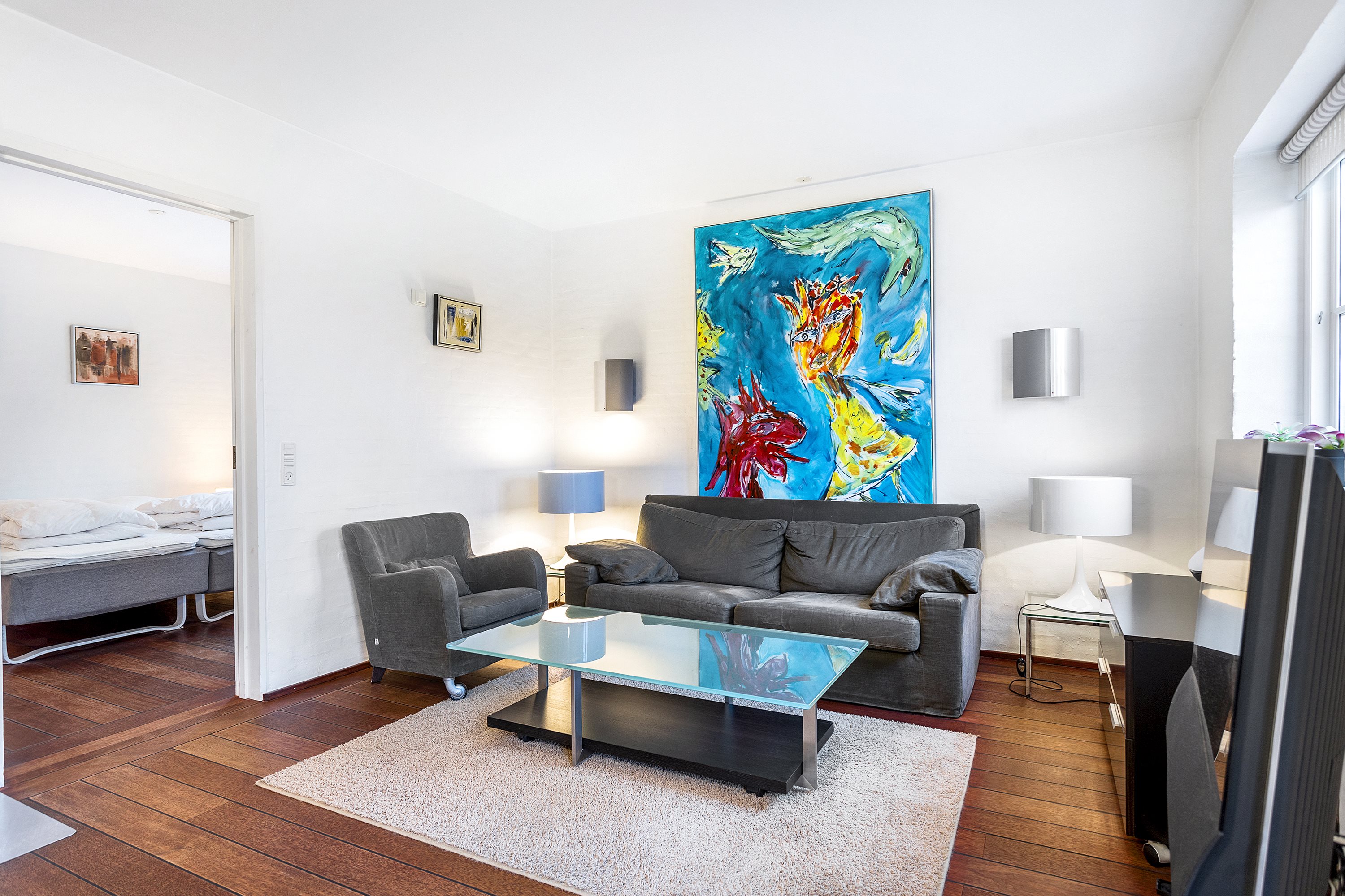 Fremhævet stue billede i fuldskærmstilstand. Billede af Højensvej 32A, Gl. Skagen, 9990 Skagen