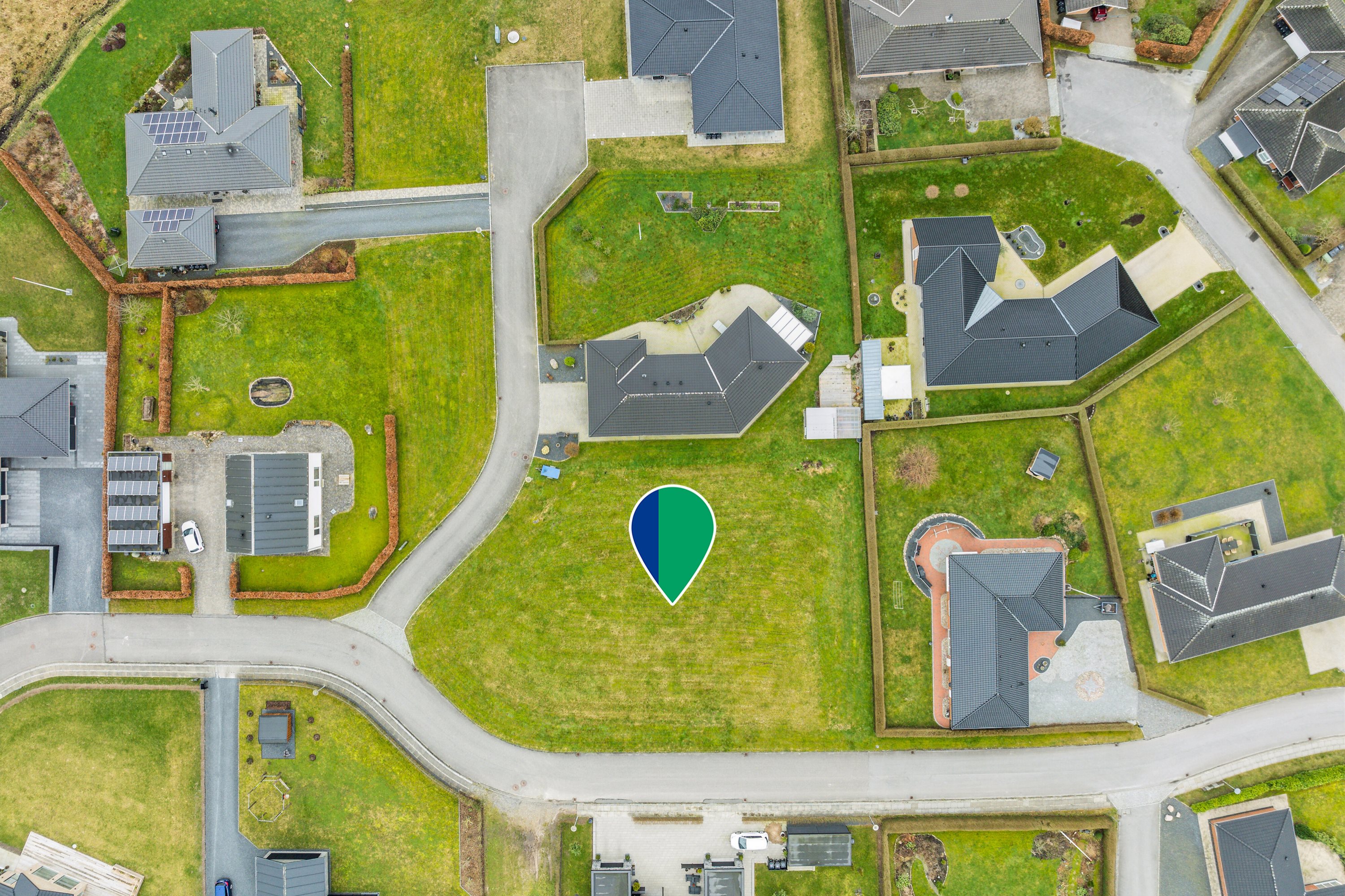 Fremhævet luftfoto billede i fuldskærmstilstand. Billede af Midtløkke 50, Kliplev, 6200 Aabenraa