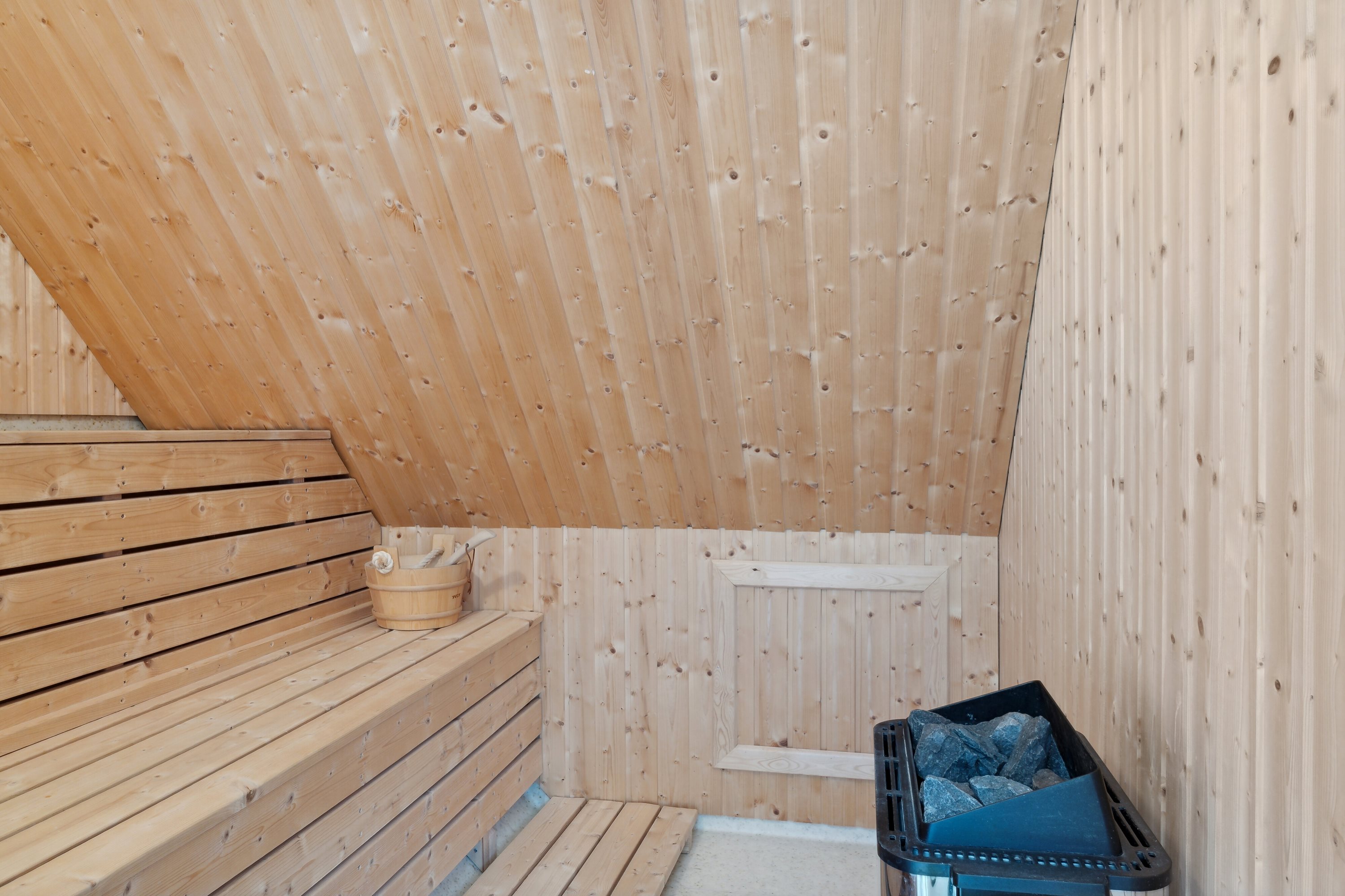 Fremhævet sauna billede i fuldskærmstilstand. Billede af Snevrevej 4A, Højrup,Horne, 9850 Hirtshals