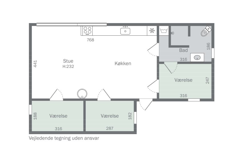 Plantegninger billede af Helligsøvej 12A, 7760 Hurup Thy