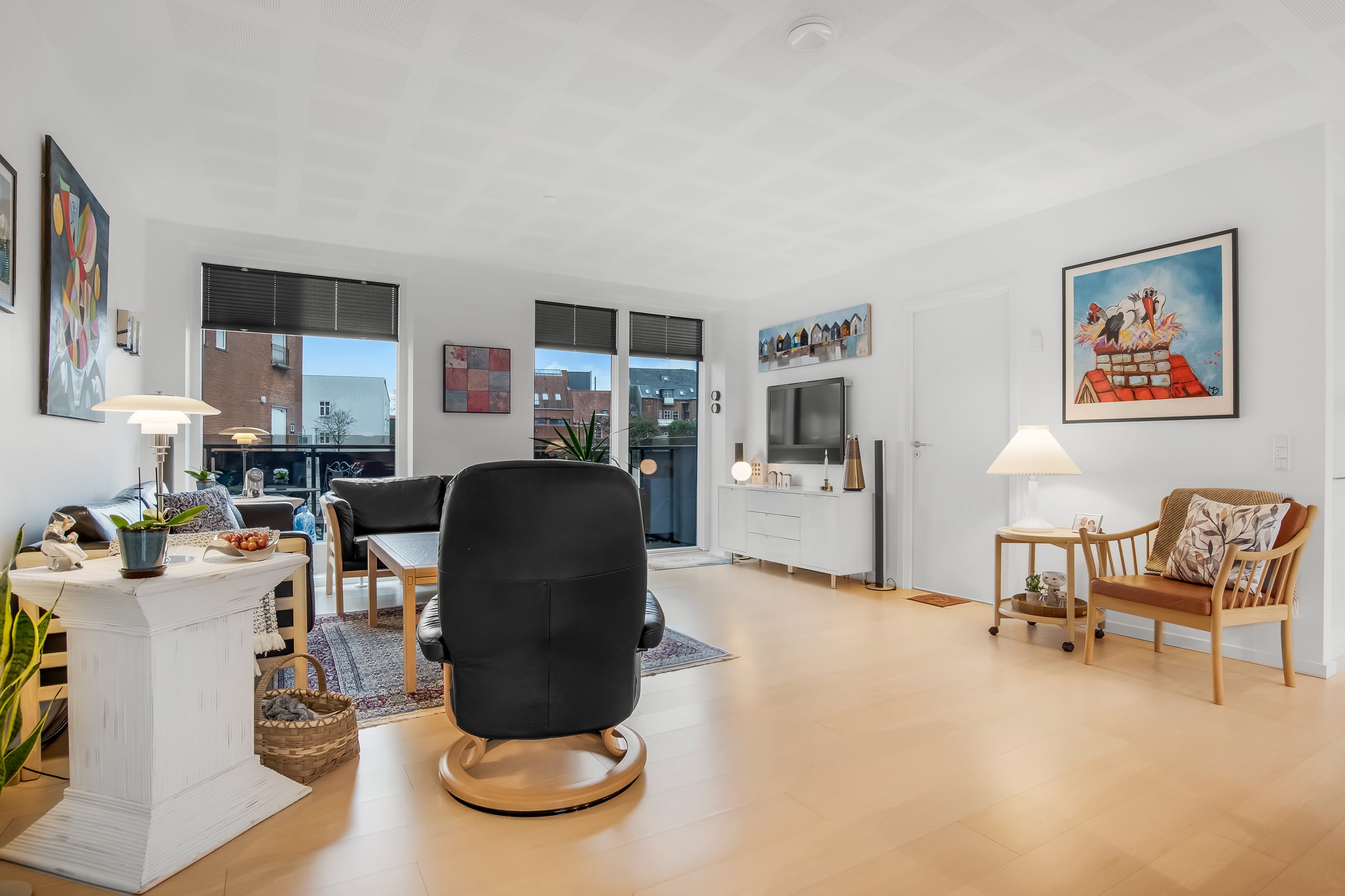 Fremhævet stue billede i fuldskærmstilstand. Billede af Sct Jørgens Gade 24, st.., 7500 Holstebro