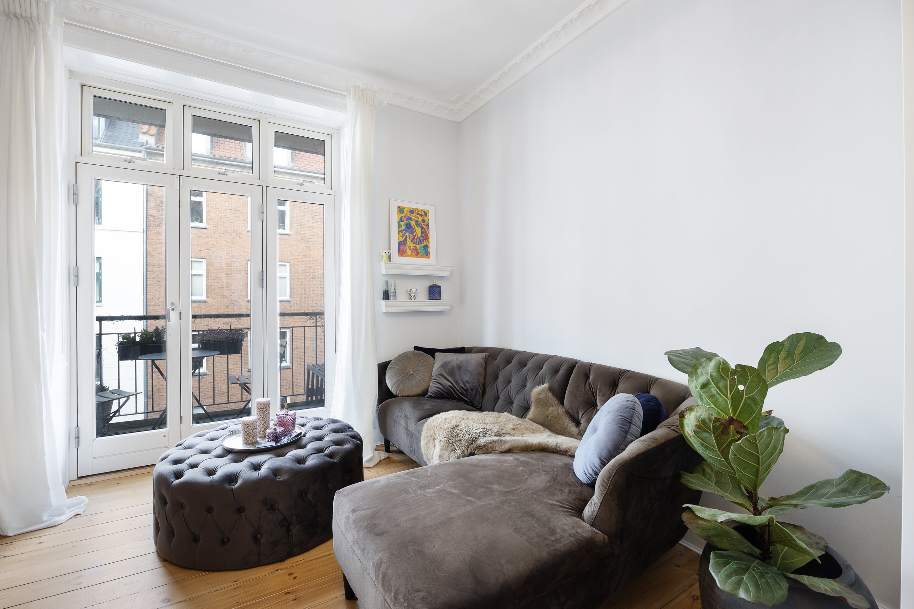 Fremhævet stue billede i fuldskærmstilstand. Billede af Andreas Bjørns Gade 18, 3. tv., 1428 København K