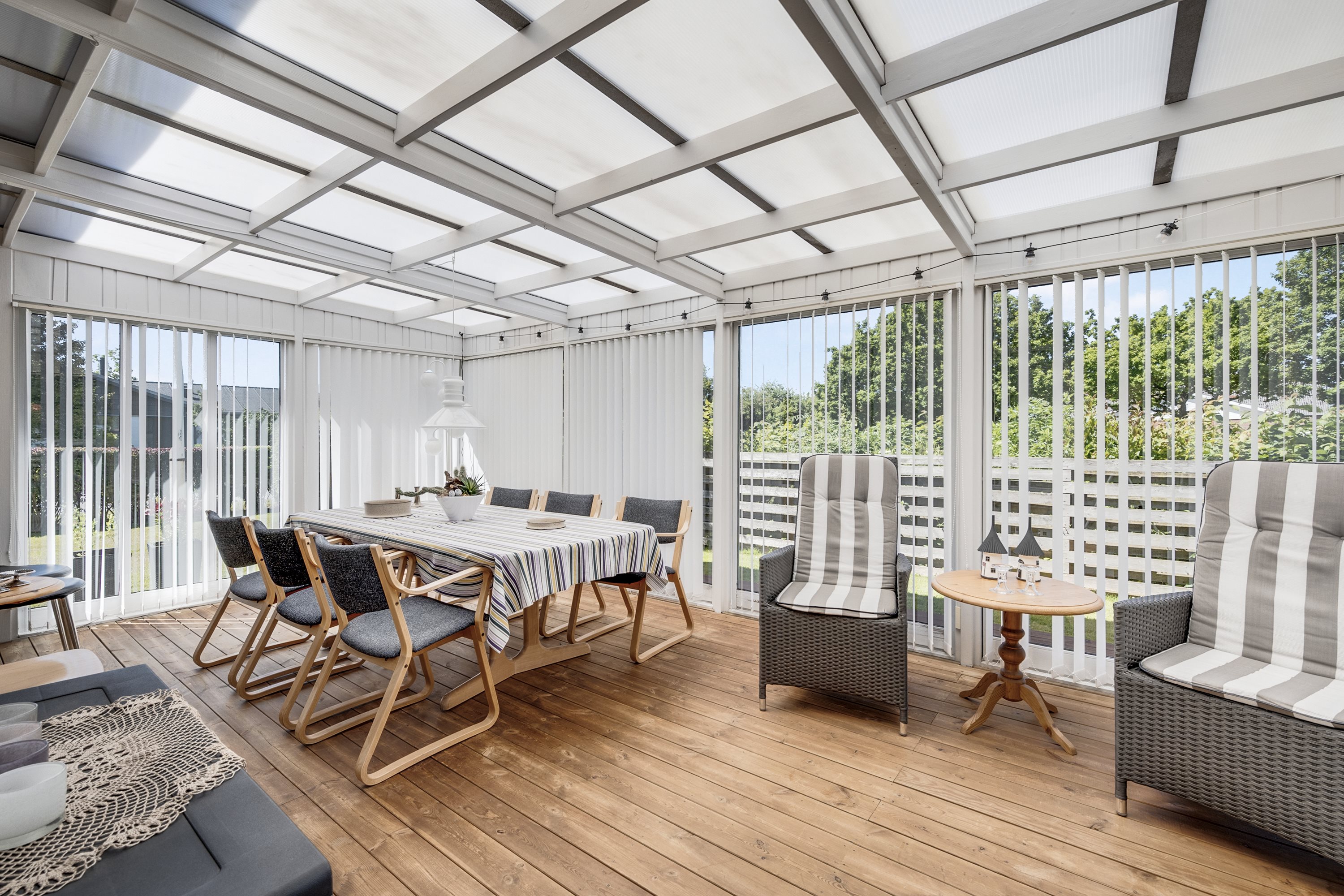 Fremhævet udestue billede i fuldskærmstilstand. Billede af Ilbrovej 379, Ilbro, 9800 Hjørring