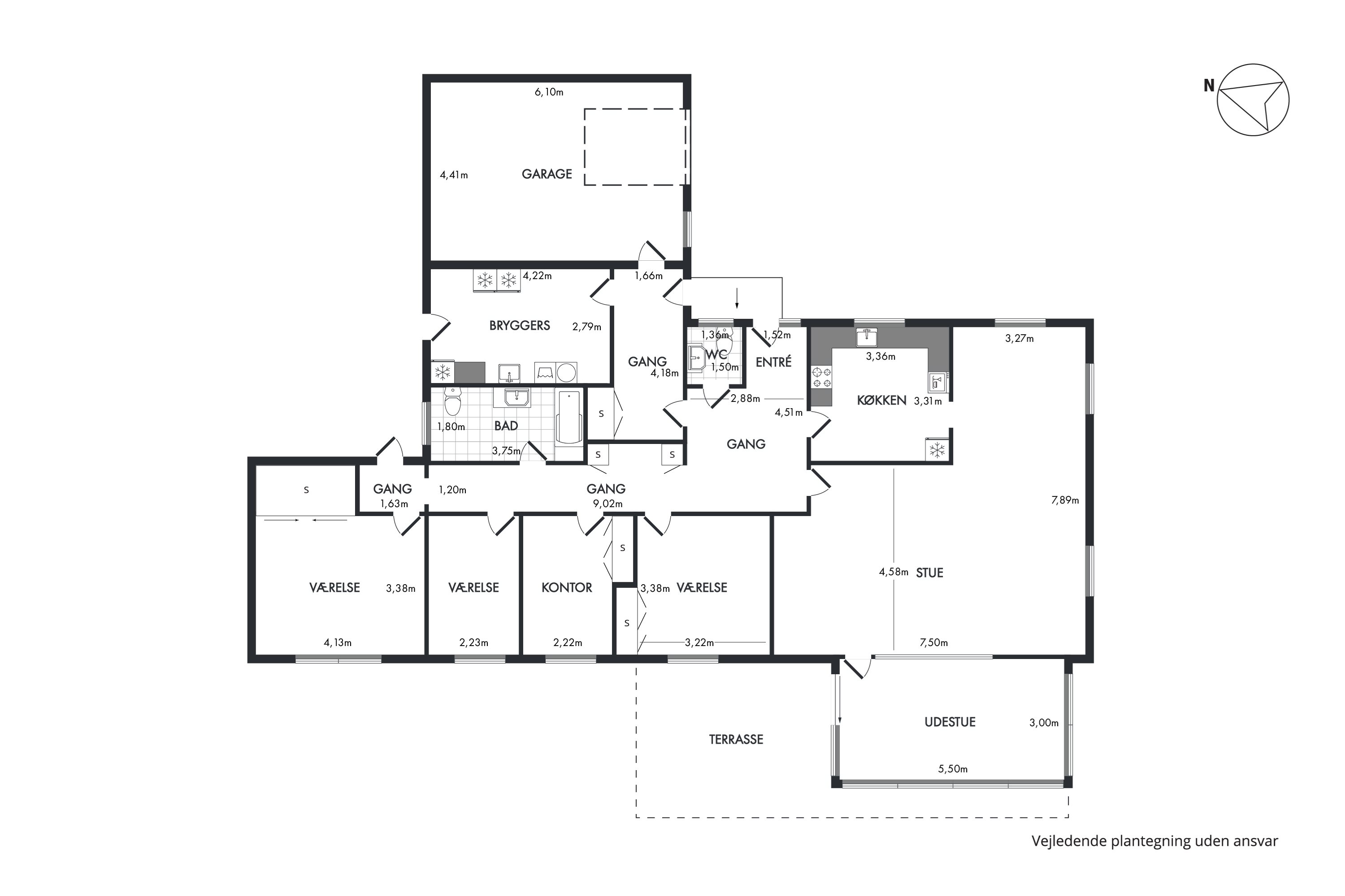 Plantegninger billede af Ilbrovej 379, Ilbro, 9800 Hjørring