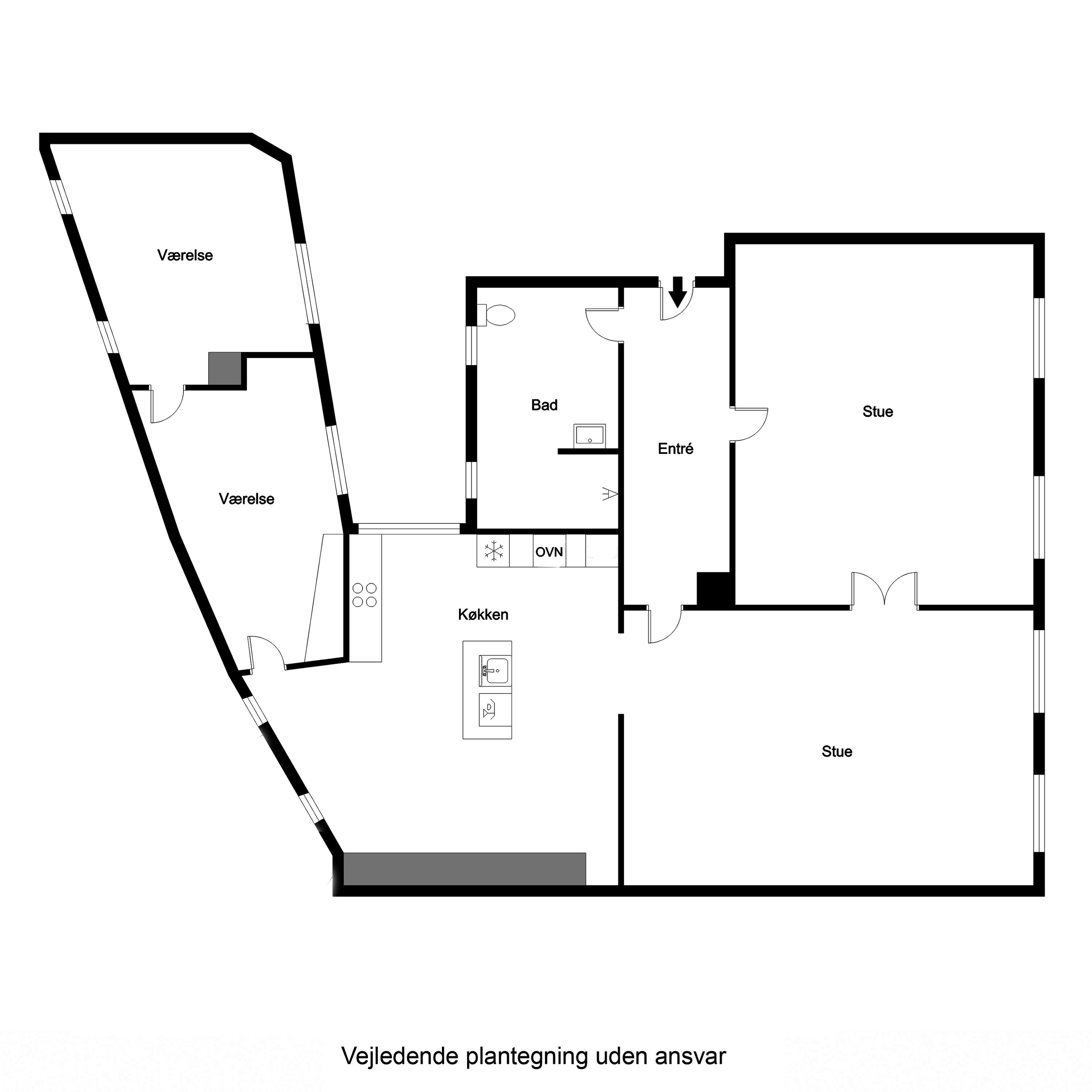 Plantegninger billede af Mageløs 10, 2. th., 5000 Odense C