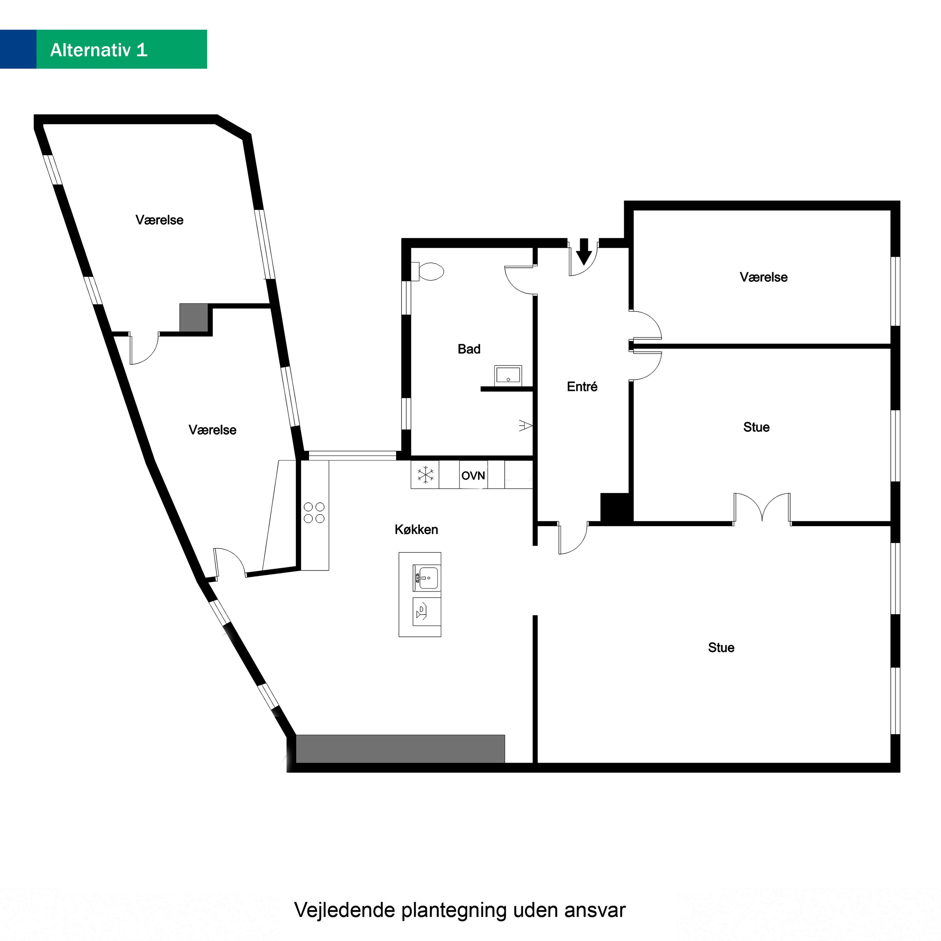 Plantegninger billede af Mageløs 10, 2. th., 5000 Odense C
