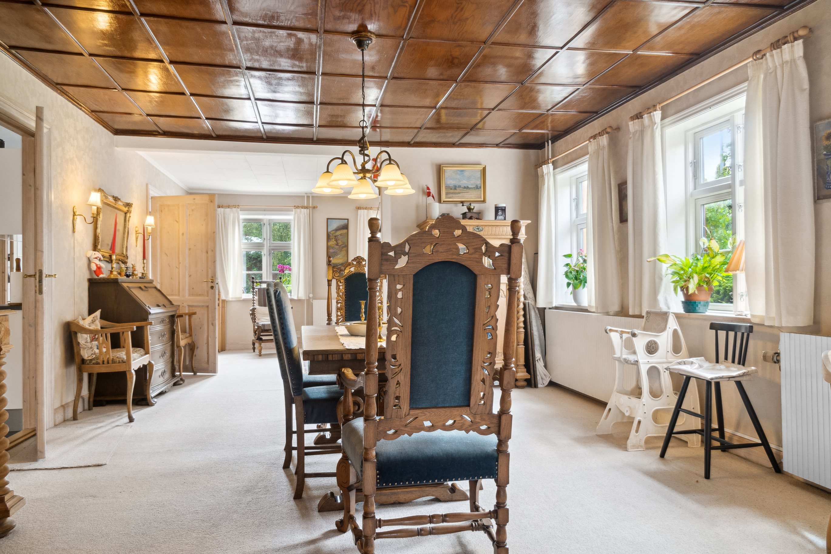 Fremhævet stue billede i fuldskærmstilstand. Billede af Kildebakken 29, Everdrup, 4733 Tappernøje