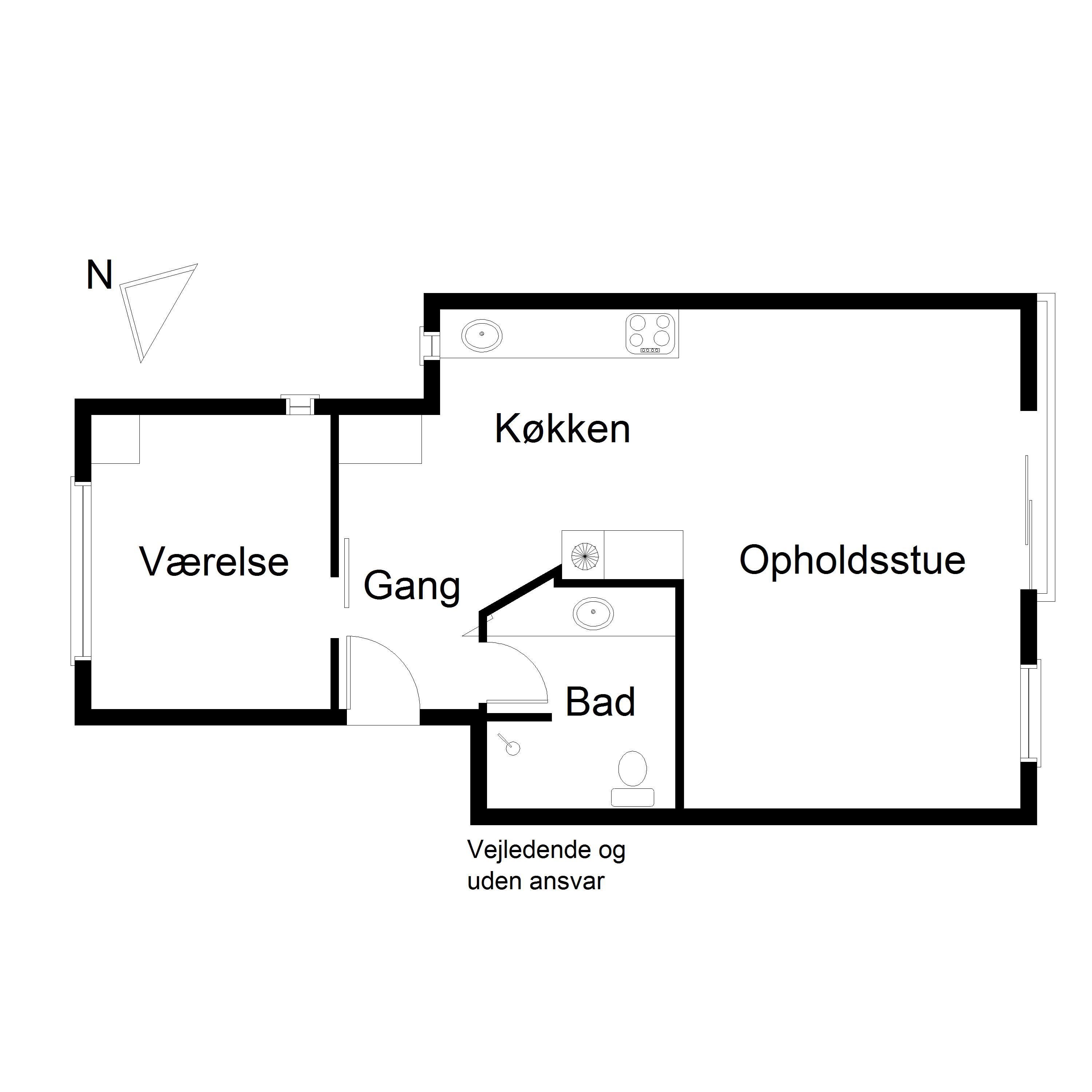 Plantegninger billede af Strandvejen 52, st.. 73., Fanø Bad, 6720 Fanø