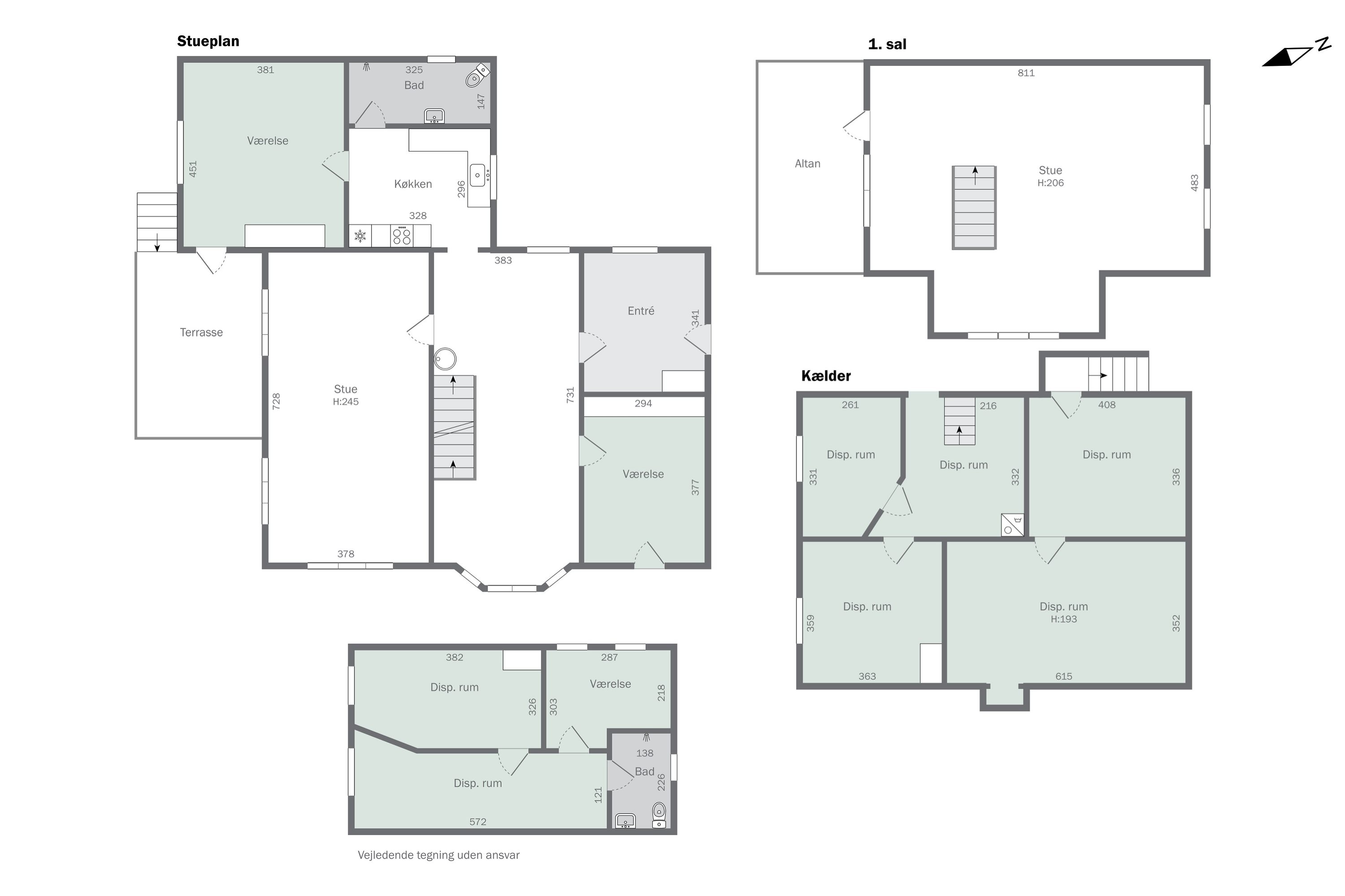 Plantegninger billede af Algade 8, Koldby, 7752 Snedsted
