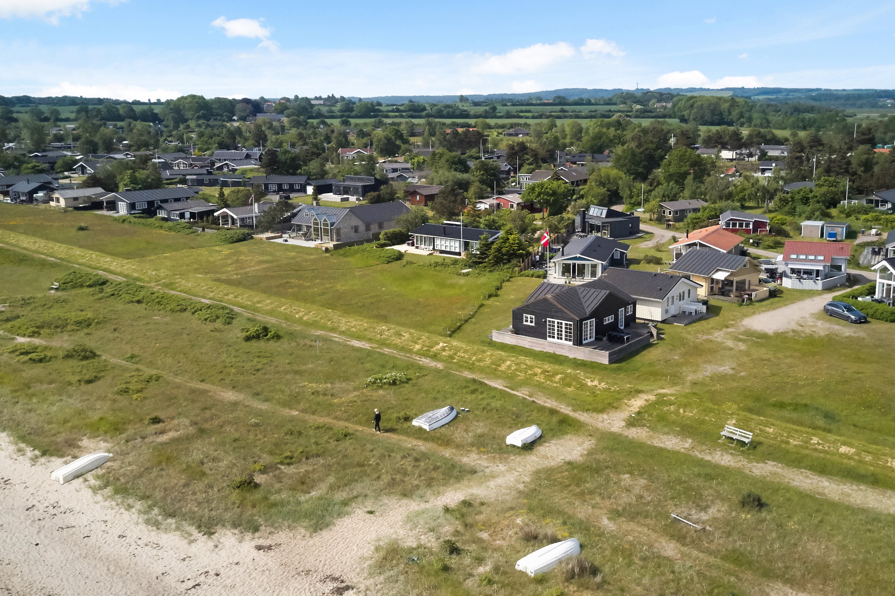 Fremhævet luftfoto billede i fuldskærmstilstand. Billede af Asbo 7, As Vig, 7130 Juelsminde