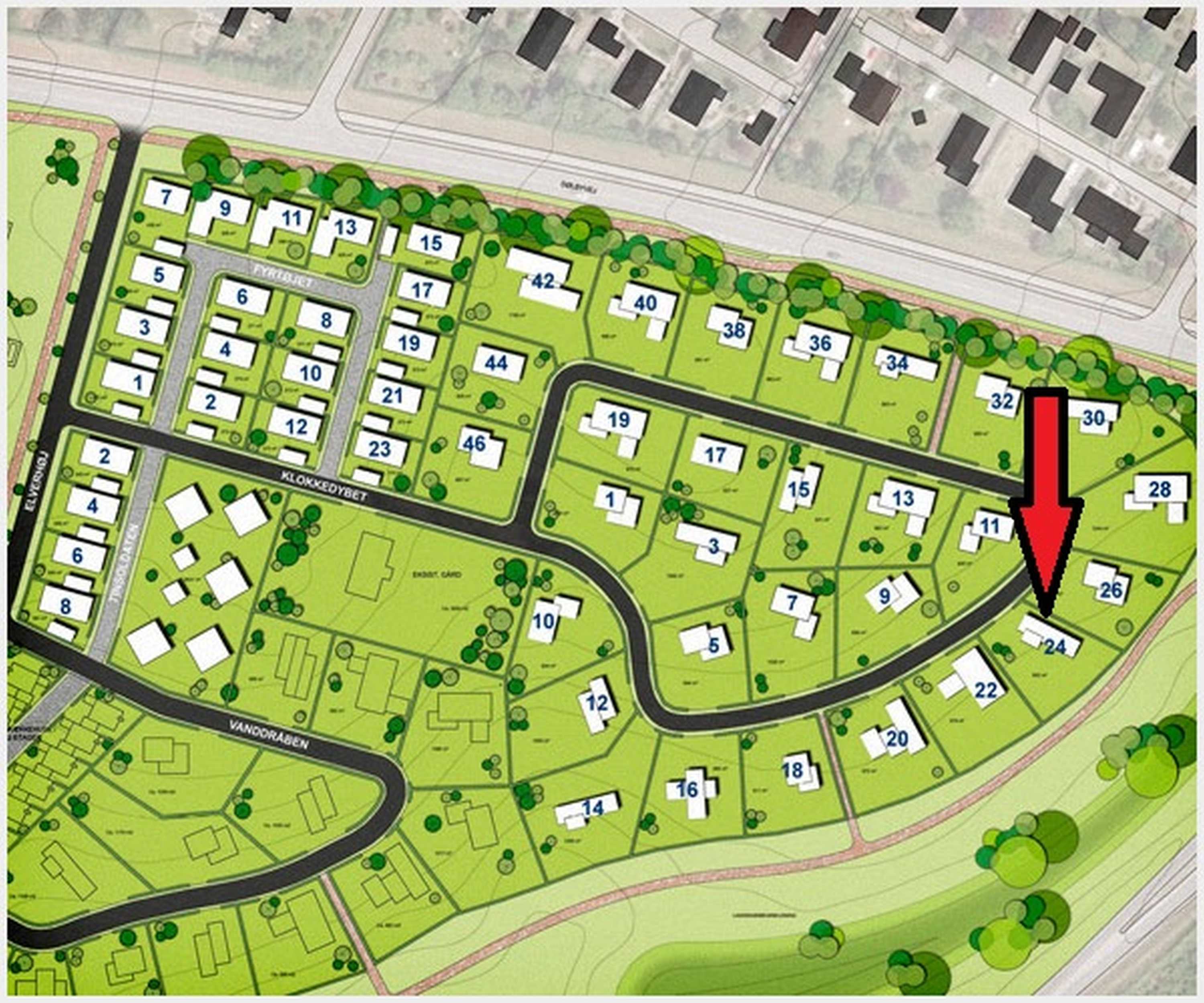 Miniaturebillede 1: område. Billede af Klokkedybet 24, Vinde, 7800 Skive