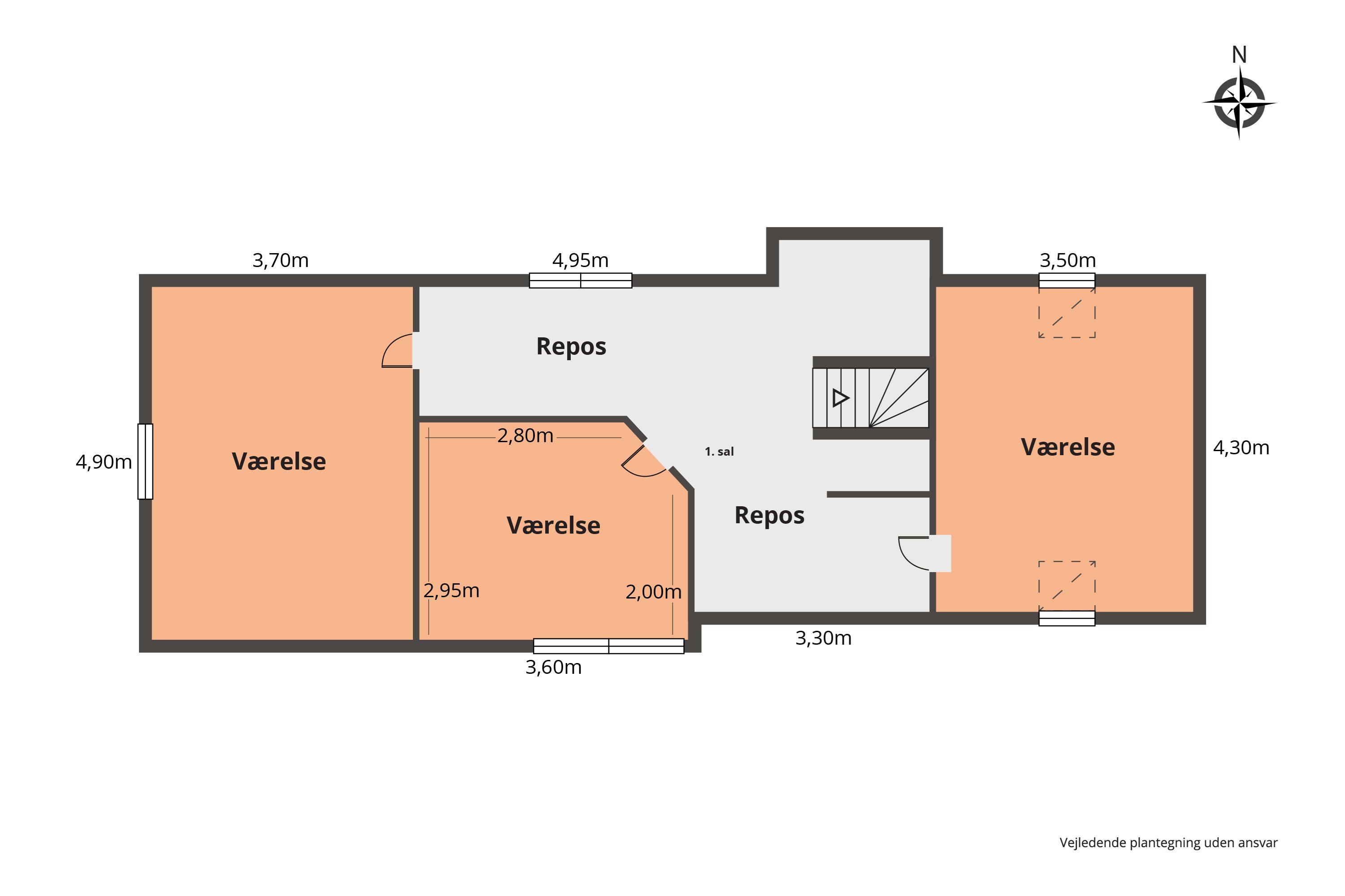 Plantegninger billede af Lergravvej 5, Bøvling, 7650 Bøvlingbjerg