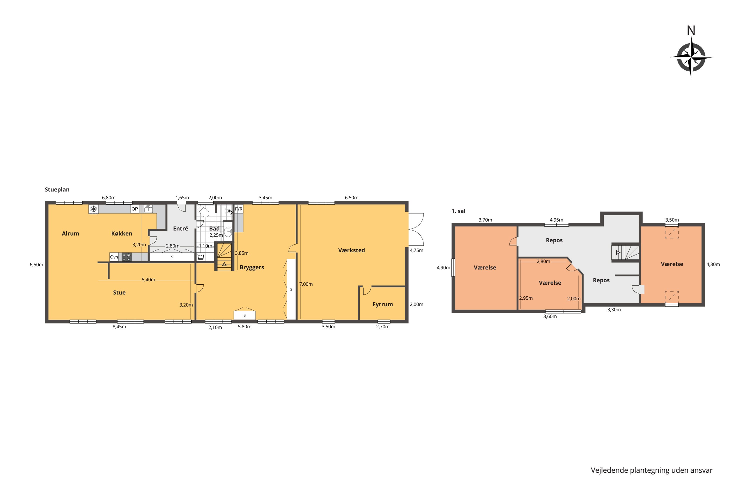 Plantegninger billede af Lergravvej 5, Bøvling, 7650 Bøvlingbjerg