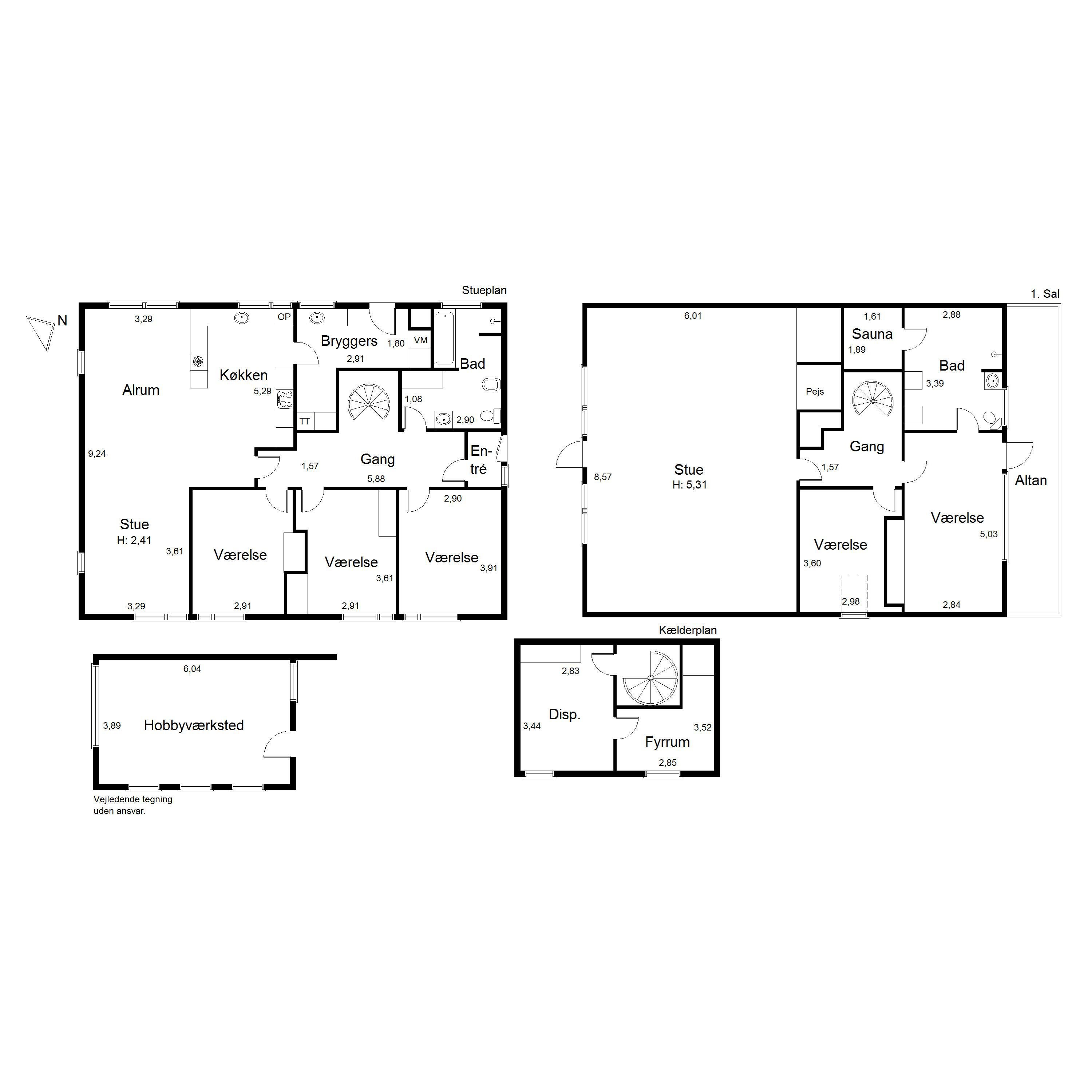 Plantegninger billede af Egevej 29, Gærum, 9900 Frederikshavn