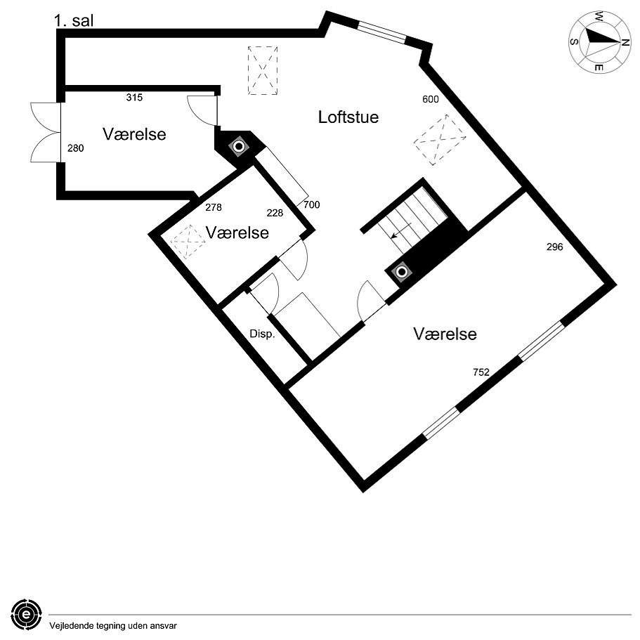 Plantegninger billede af Smedegade 1, Sdr Vissing, 8740 Brædstrup