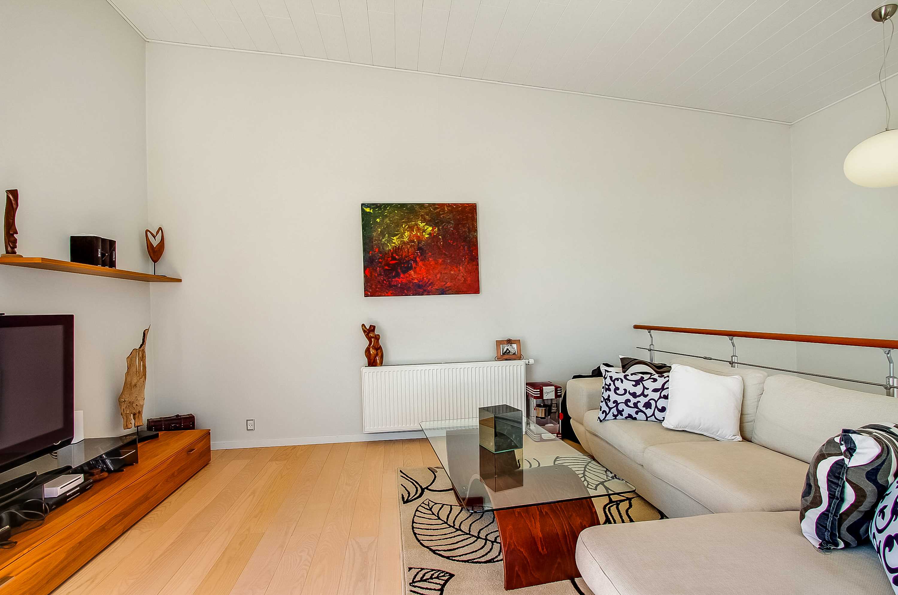 Fremhævet stue billede i fuldskærmstilstand. Billede af Degnebakken 4, Ø. Tørslev, 8983 Gjerlev J