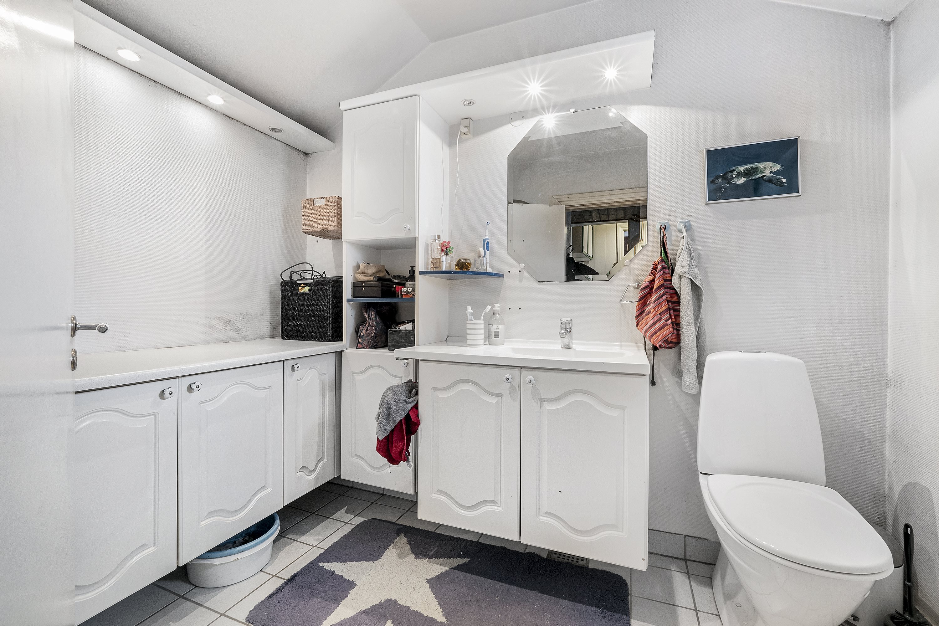 Fremhævet badeværelse billede i fuldskærmstilstand. Billede af Mølletoften 58, 7800 Skive