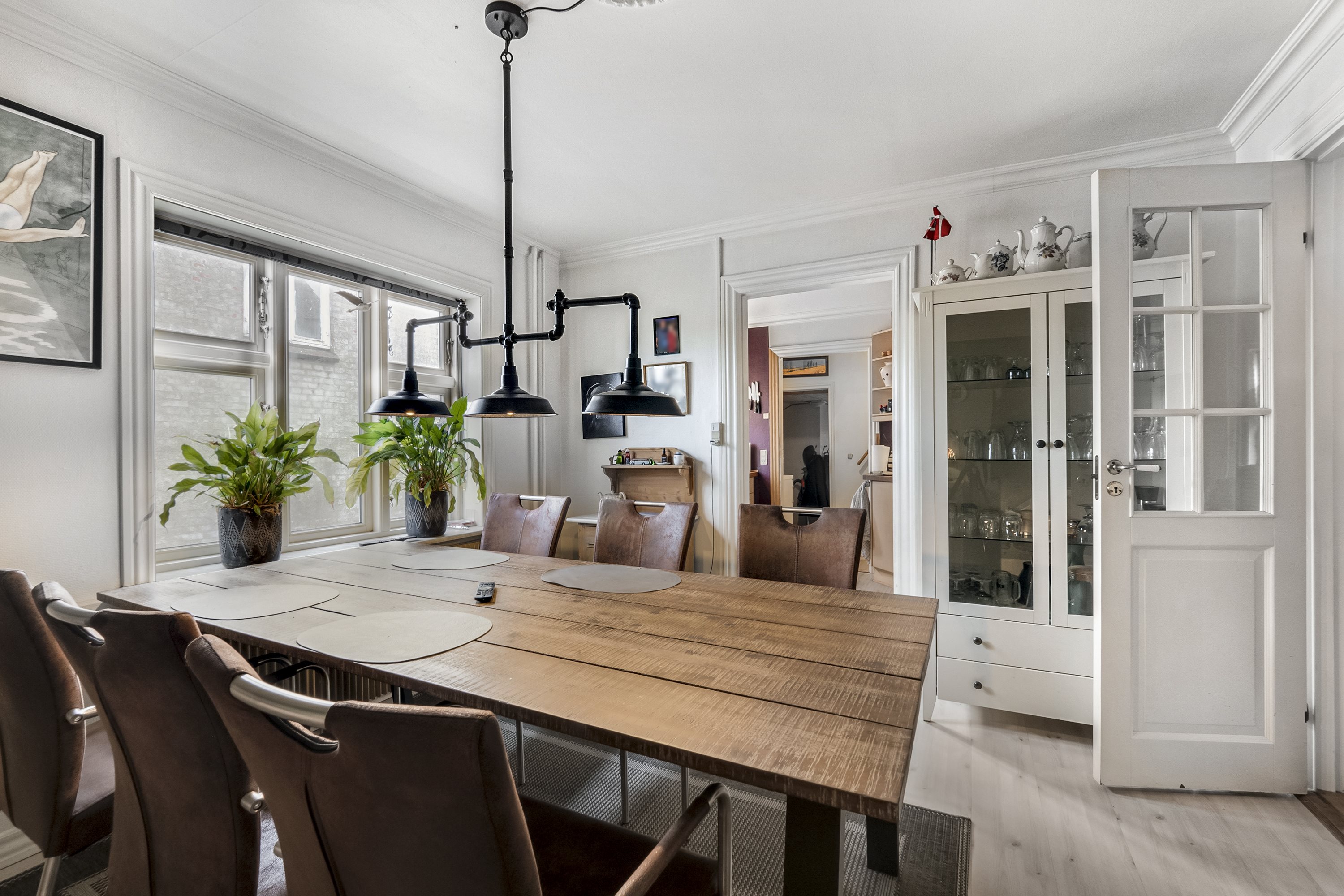 Fremhævet spisestue billede i fuldskærmstilstand. Billede af Mølletoften 58, 7800 Skive