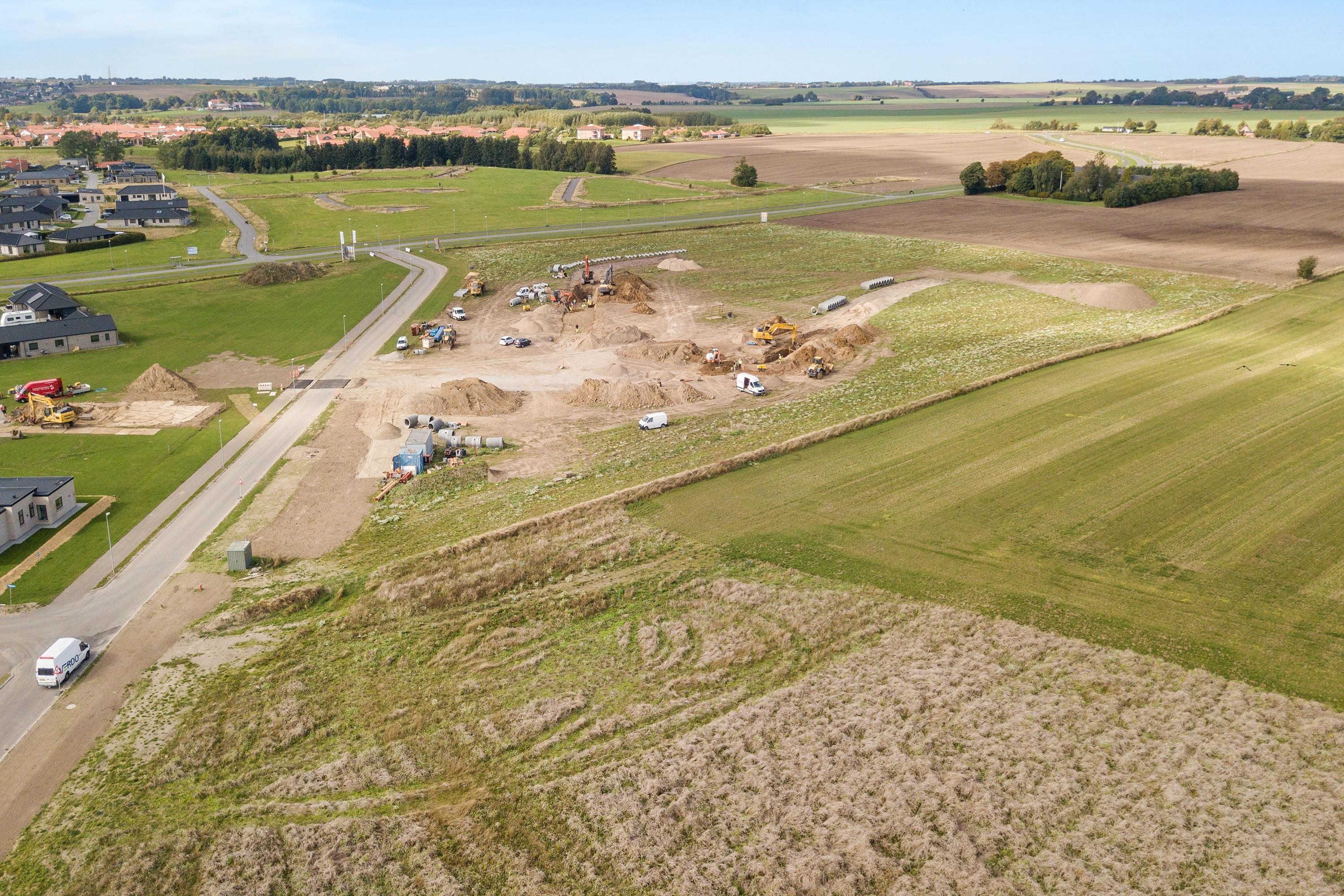 Fremhævet luftfoto billede i fuldskærmstilstand. Billede af Myntebakken 6, 8930 Randers NØ