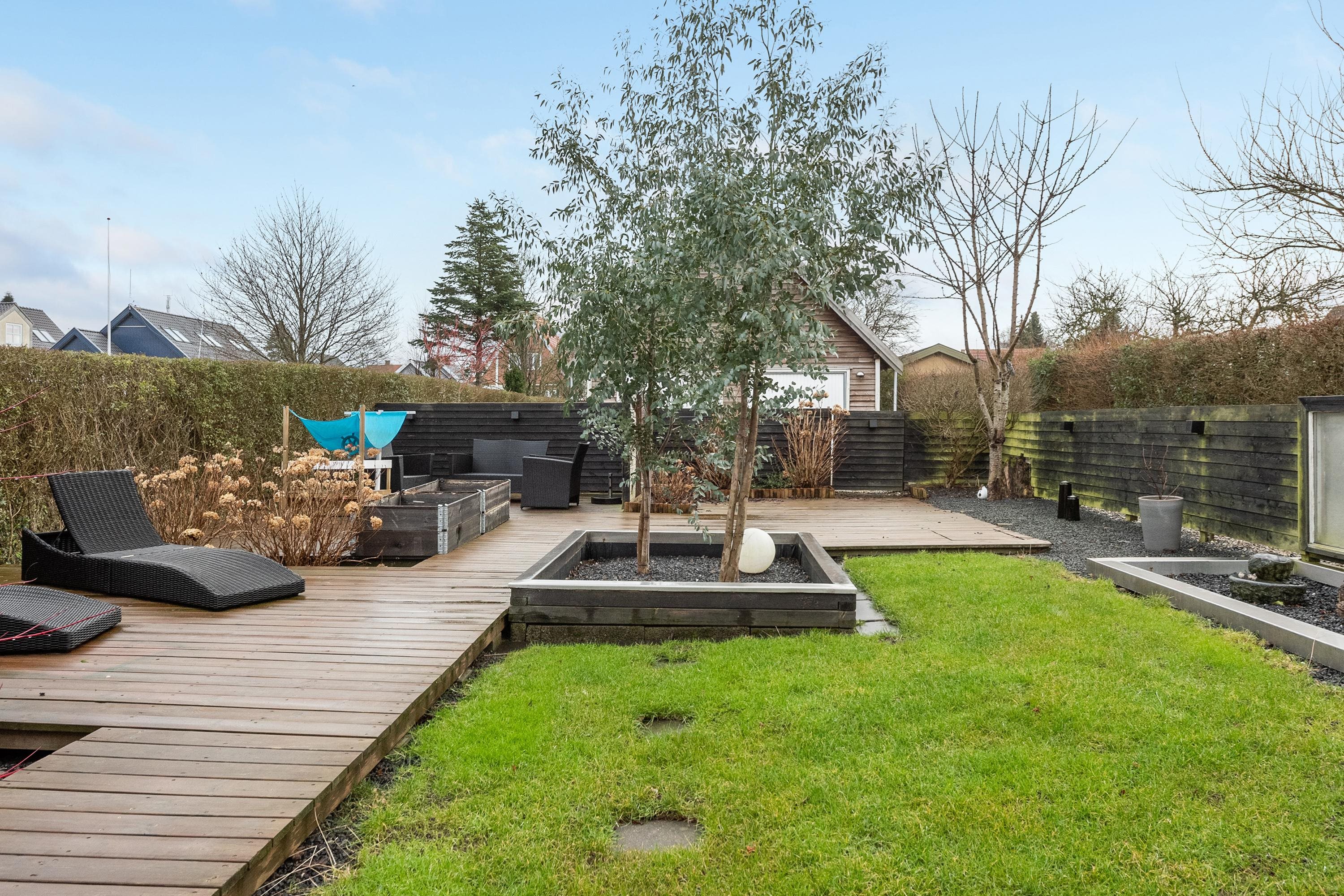 Fremhævet terrasse billede i fuldskærmstilstand. Billede af Knudsvej 14, 7000 Fredericia