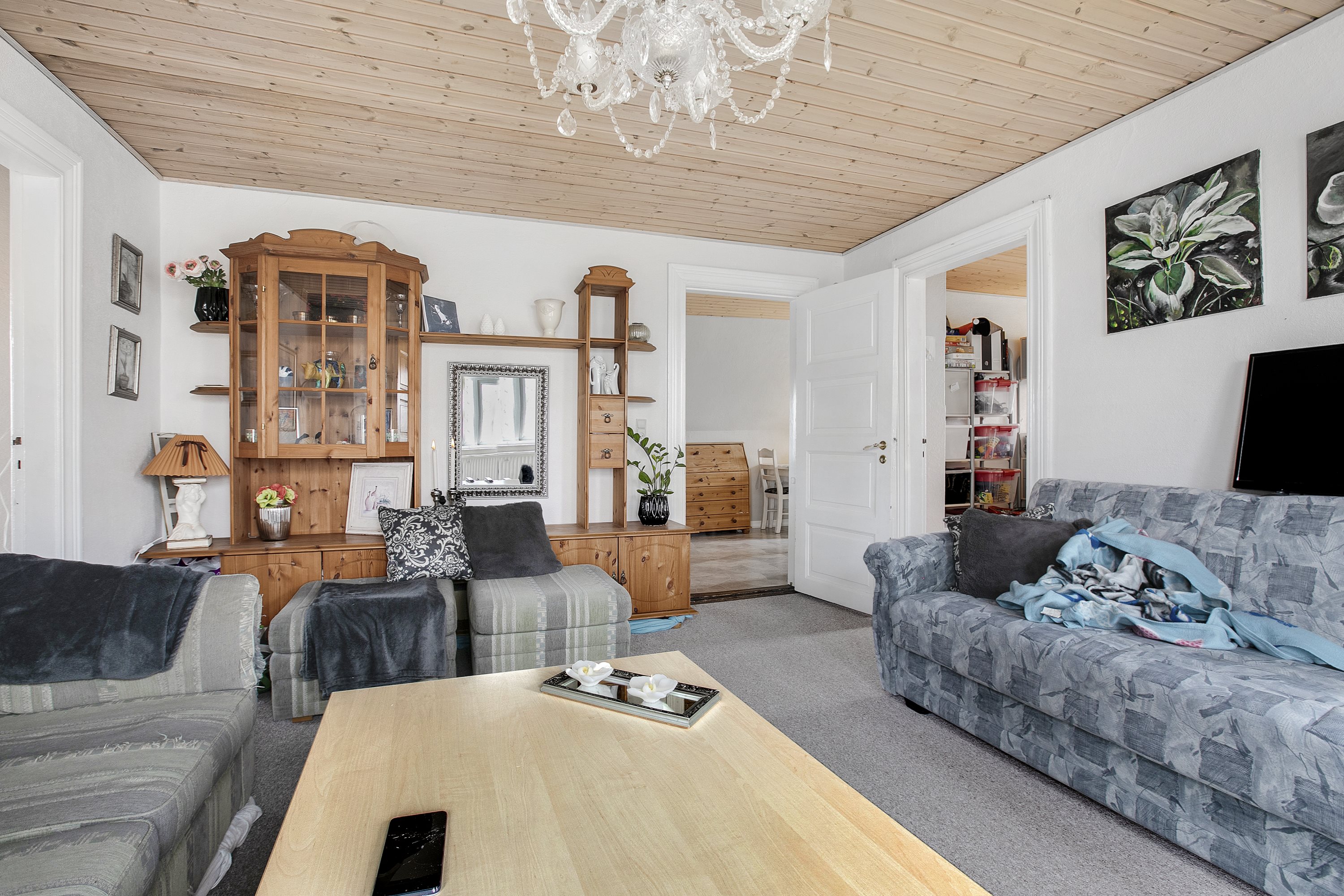 Fremhævet stue billede i fuldskærmstilstand. Billede af Løgstørvej 134, Stenild, 9500 Hobro