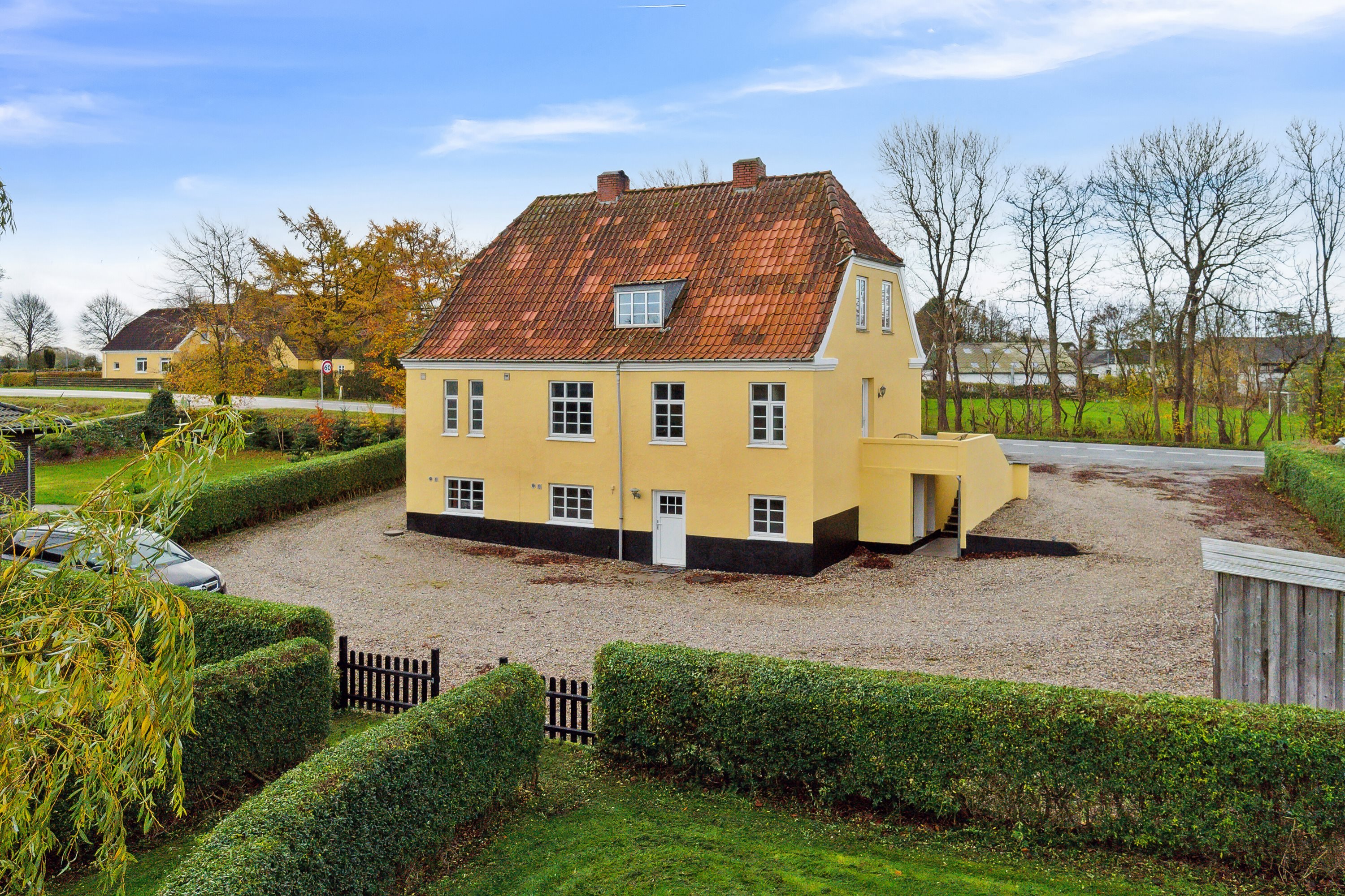 Fremhævet set fra haven billede i fuldskærmstilstand. Billede af Løgstørvej 134, Stenild, 9500 Hobro