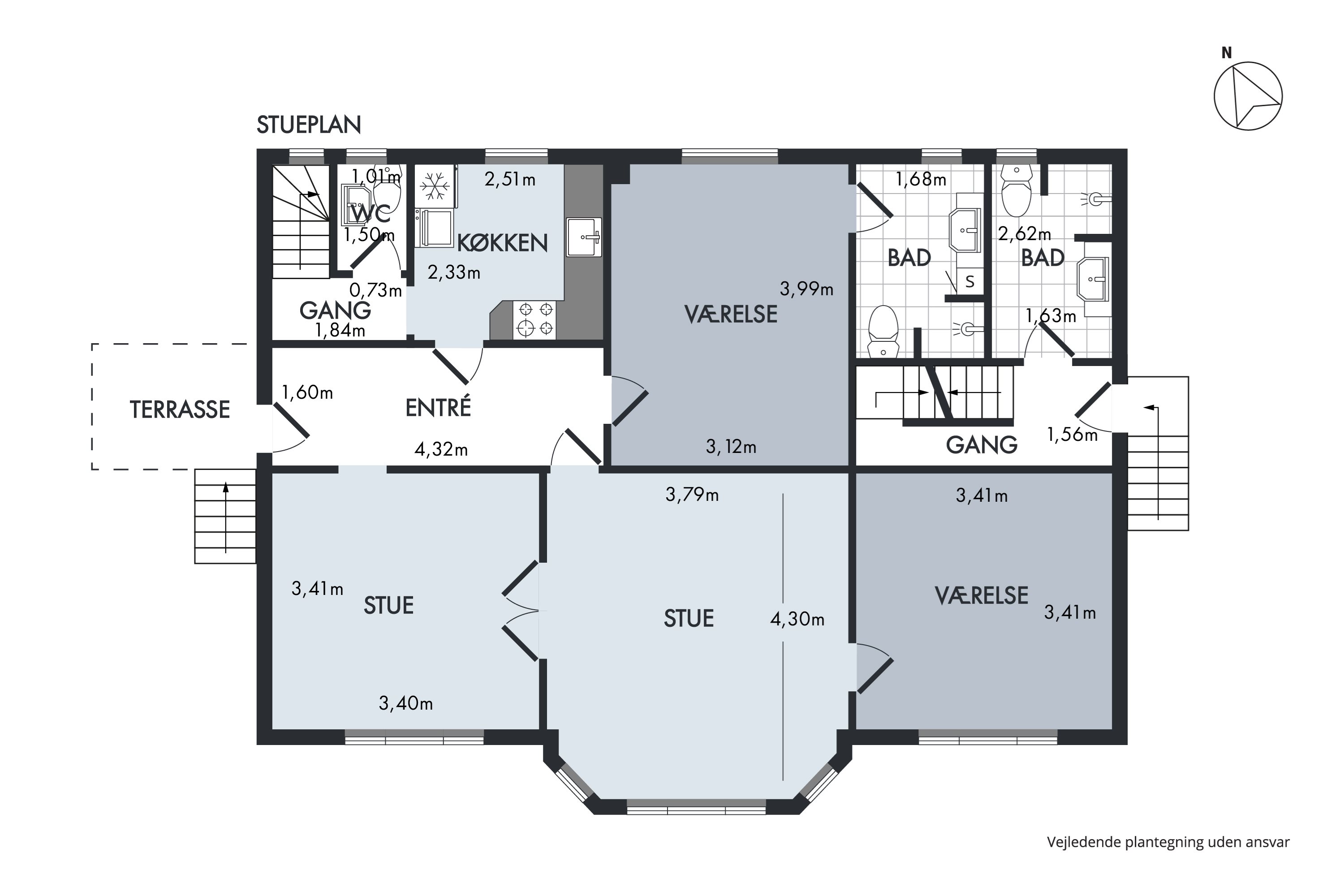 Plantegninger billede af Løgstørvej 134, Stenild, 9500 Hobro