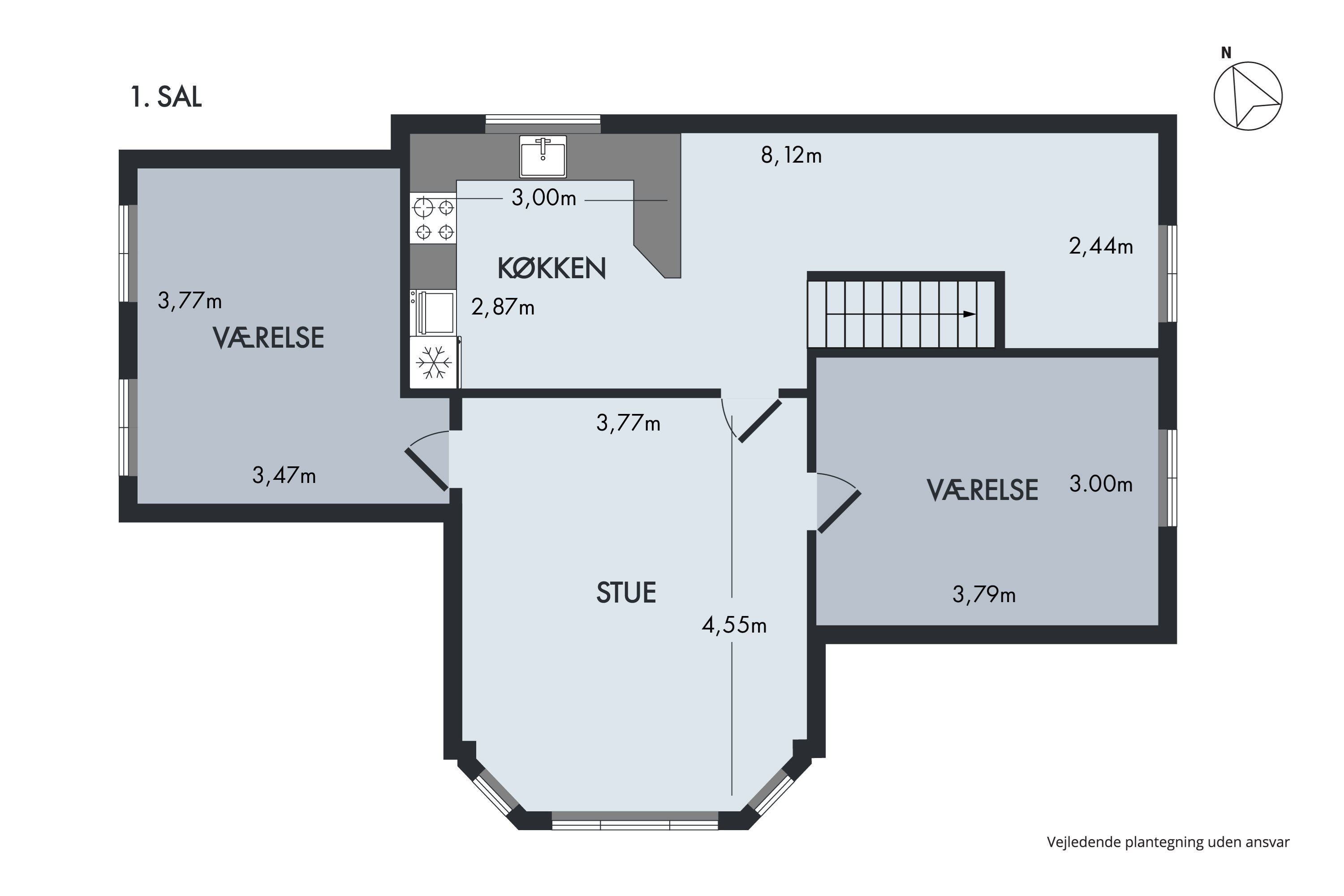 Plantegninger billede af Løgstørvej 134, Stenild, 9500 Hobro