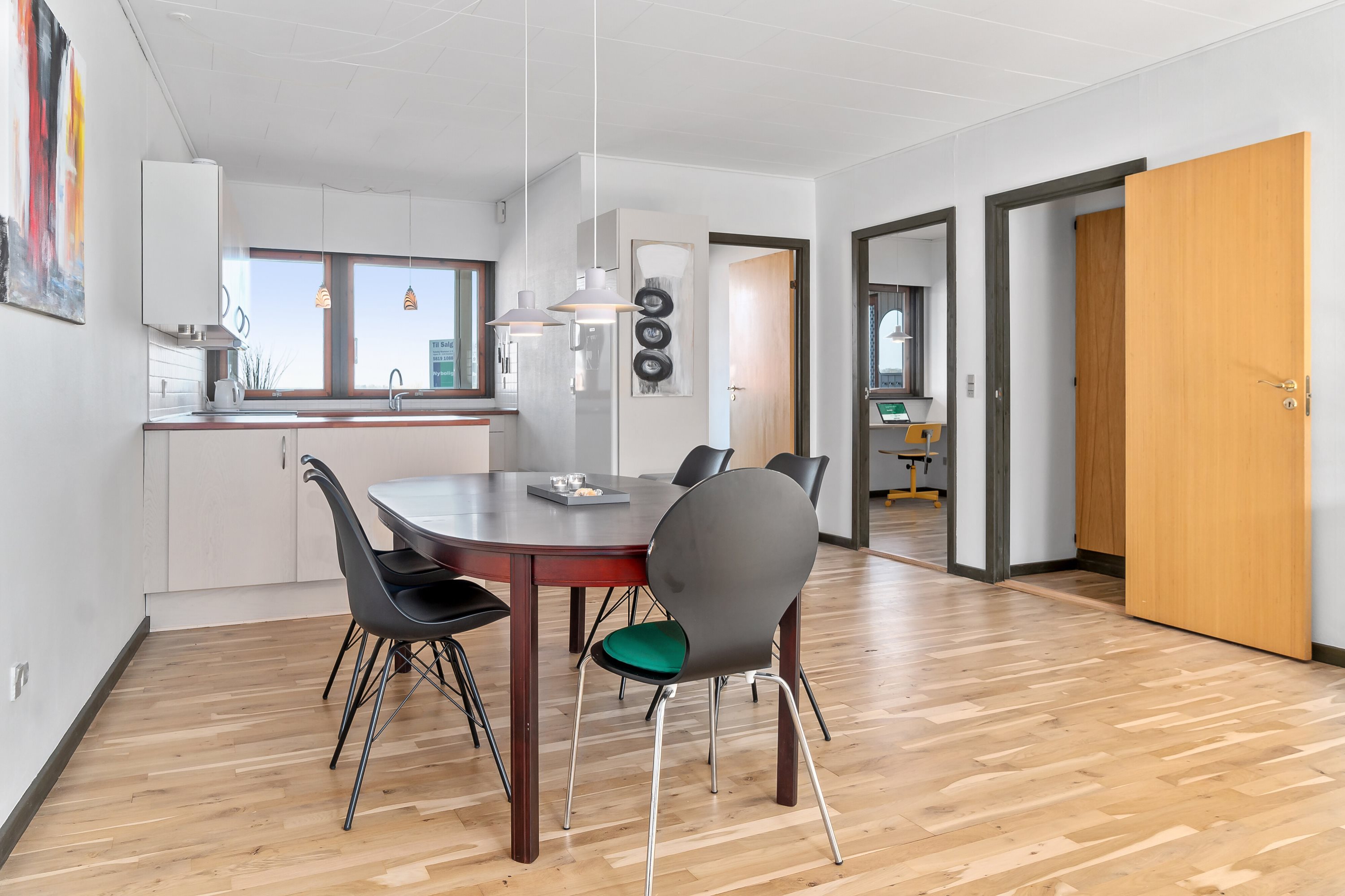 Fremhævet spisestue billede i fuldskærmstilstand. Billede af Algade 19, 2. 4., 4230 Skælskør
