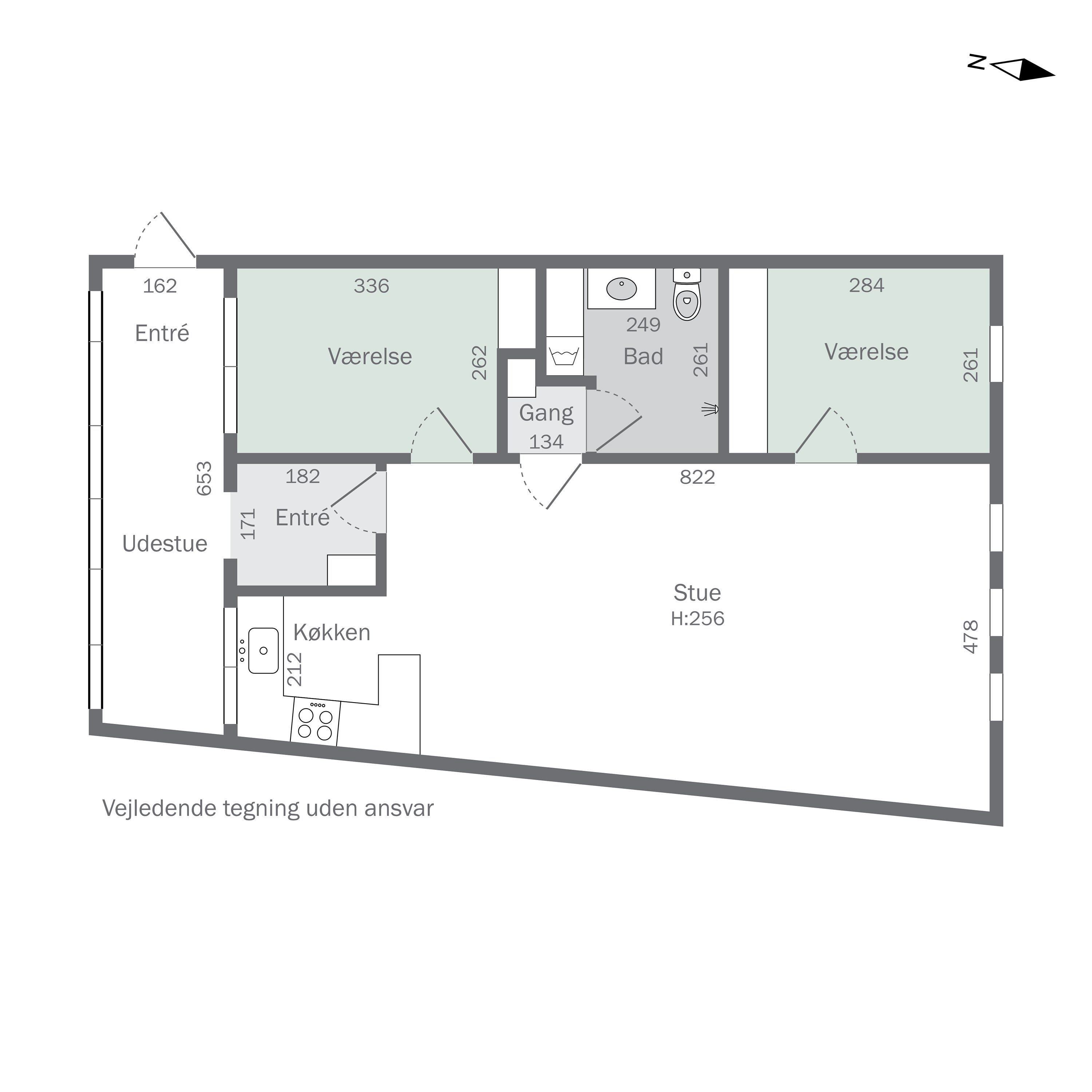 Plantegninger billede af Algade 19, 2. 4., 4230 Skælskør