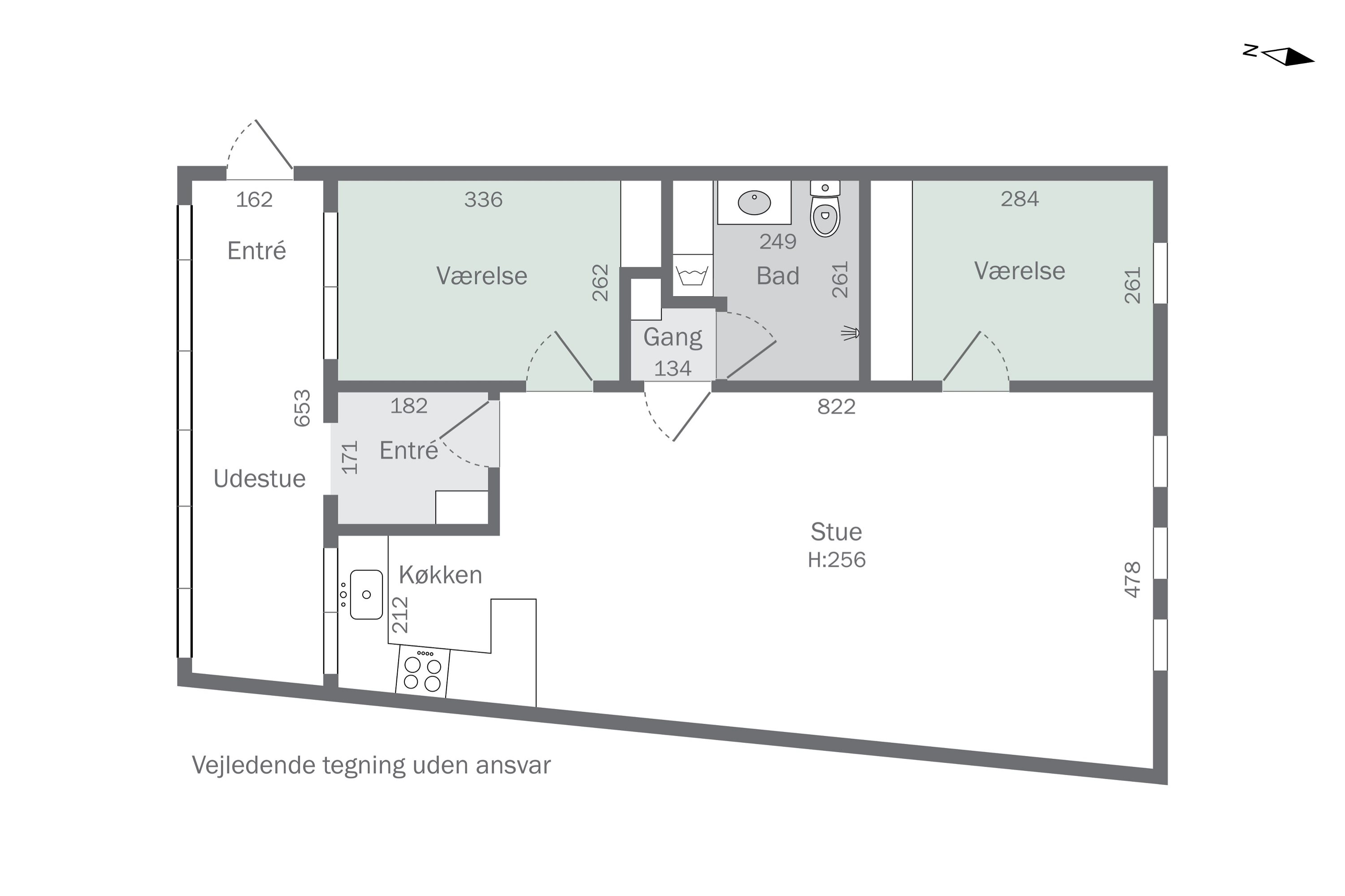 Plantegninger billede af Algade 19, 2. 4., 4230 Skælskør