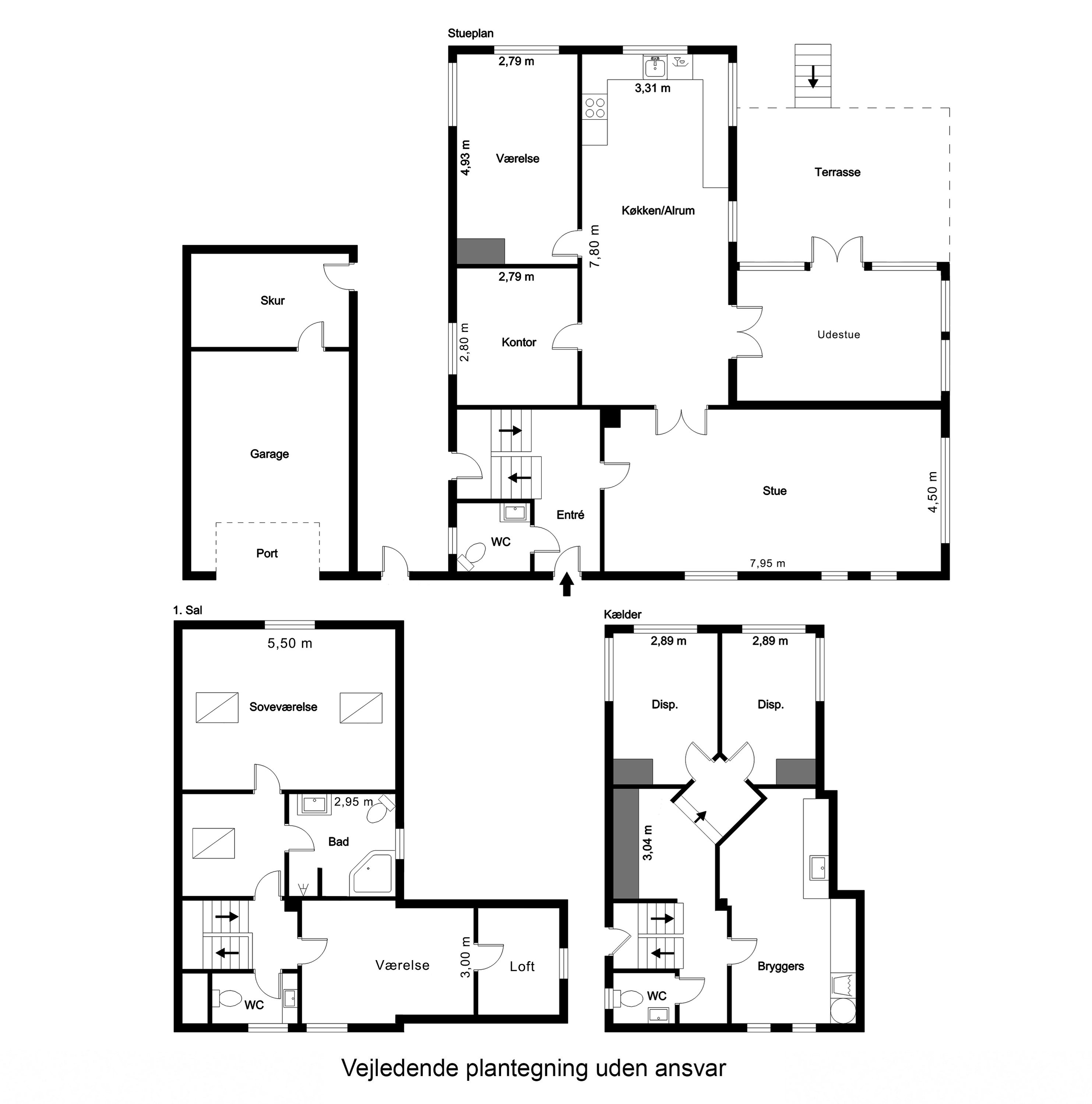 Plantegninger billede af Skovbakkevej 12, 8850 Bjerringbro
