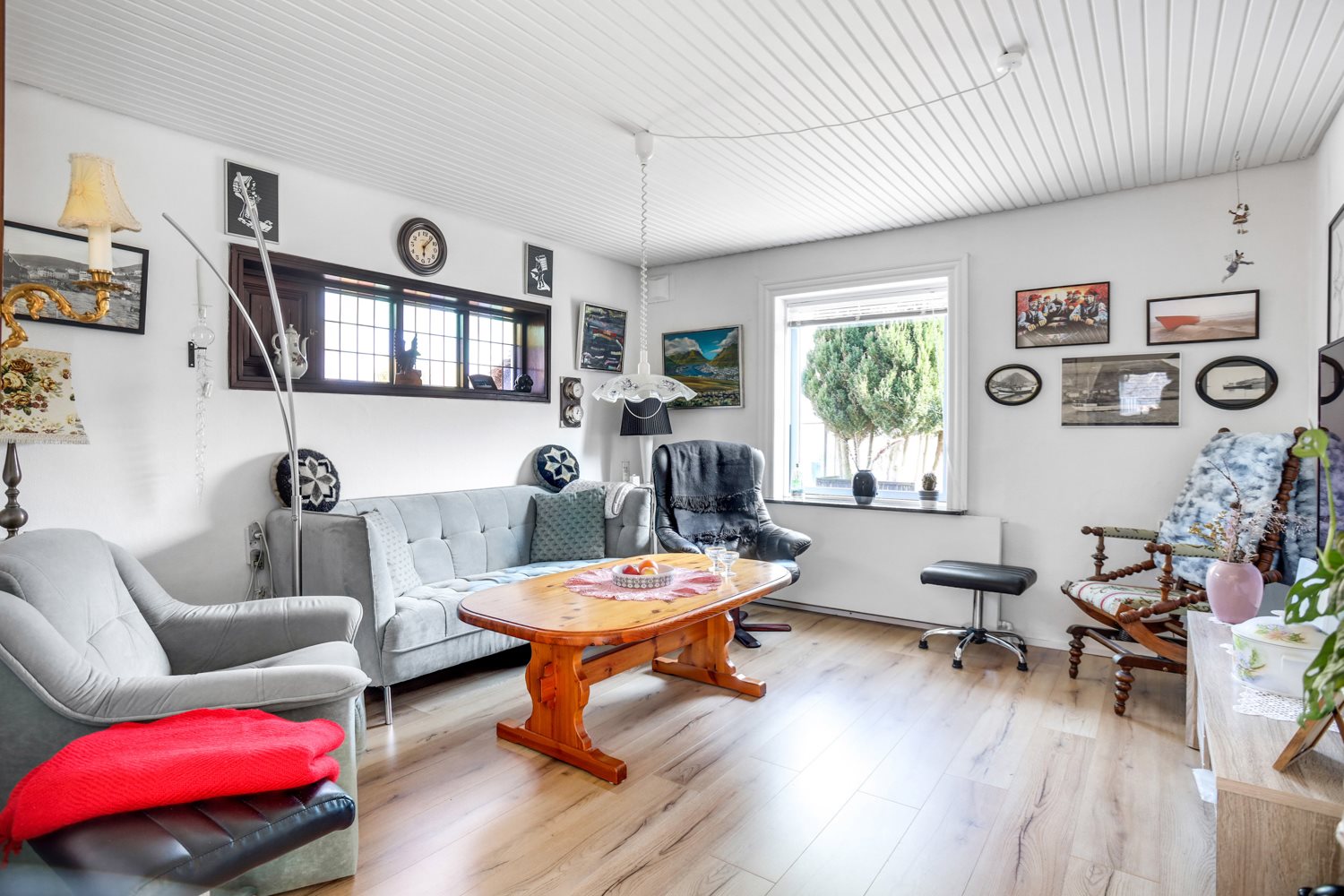 Fremhævet stue billede i fuldskærmstilstand. Billede af Holstebrovej 252, Sjørup, 8800 Viborg